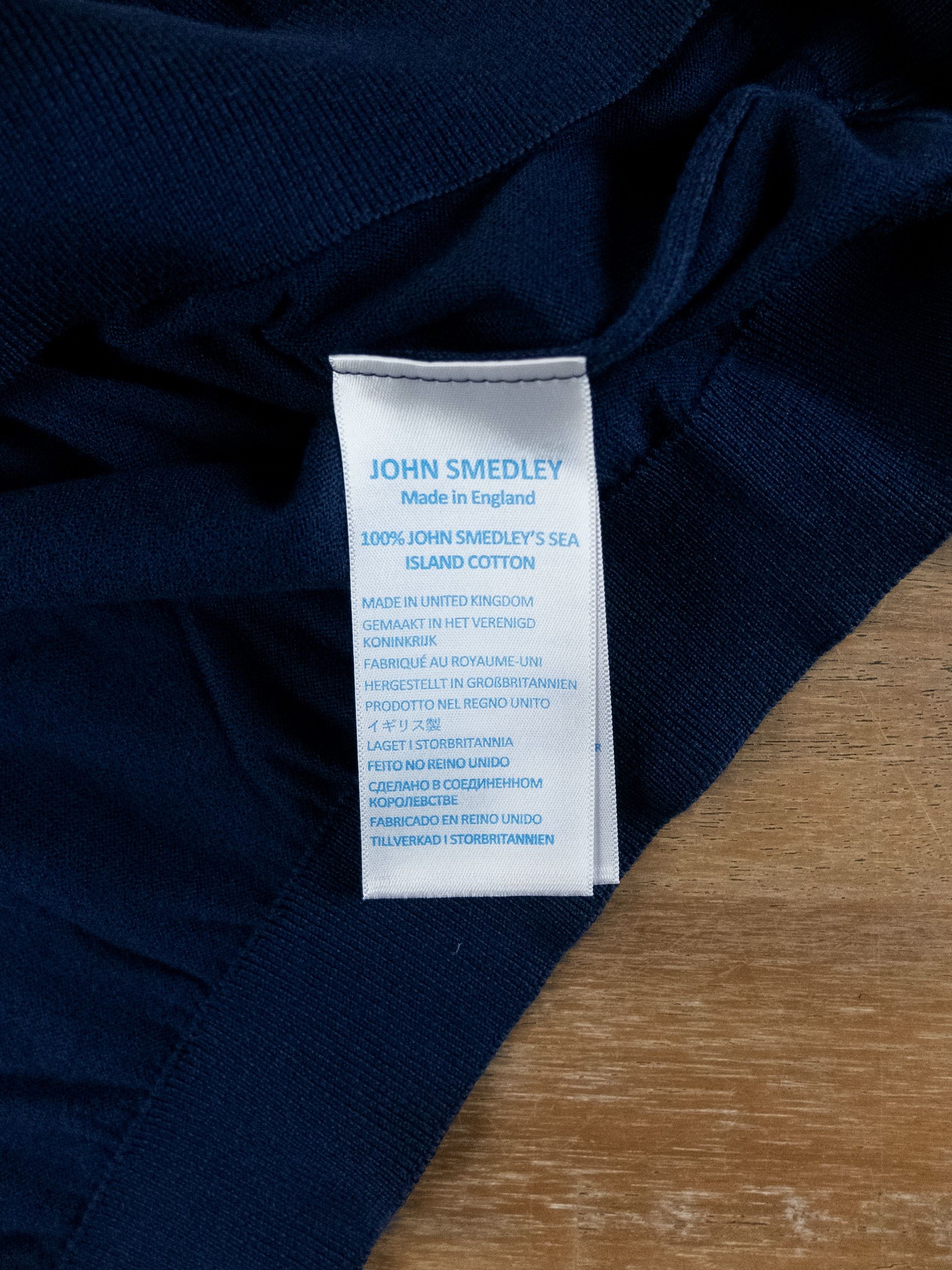 John Smedley JOHN SMEDLEY Noah navy blue knit cotton polo shirt XXL q Size US XXL / EU 58 / 5 - 7 Thumbnail