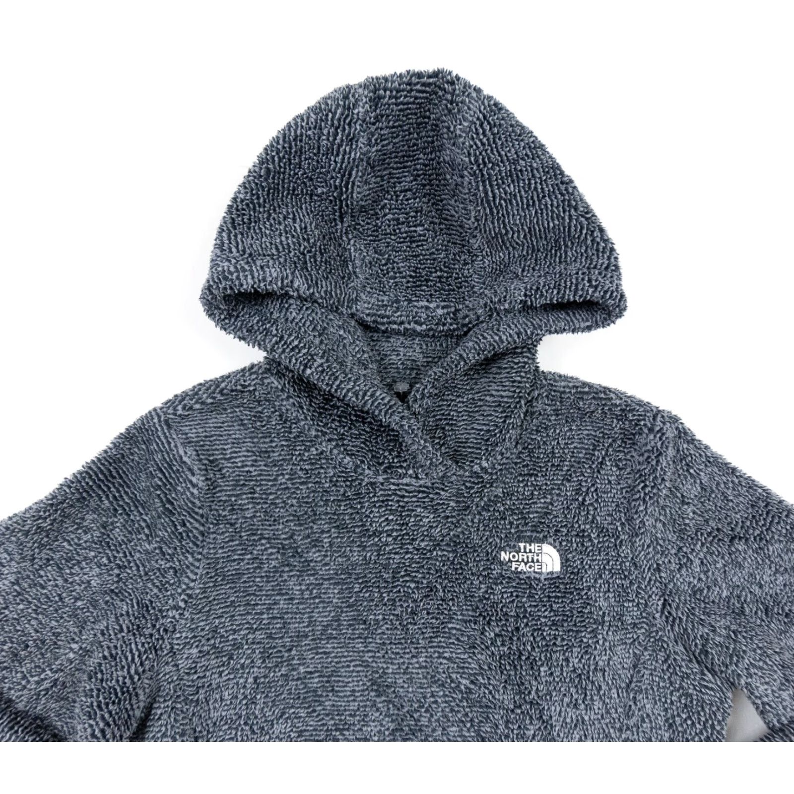 The North Face The North Face Womens Small Gray Deep Pile Hoodie Pullover Sweater Size S / US 4 / IT 40 - 2 Thumbnail