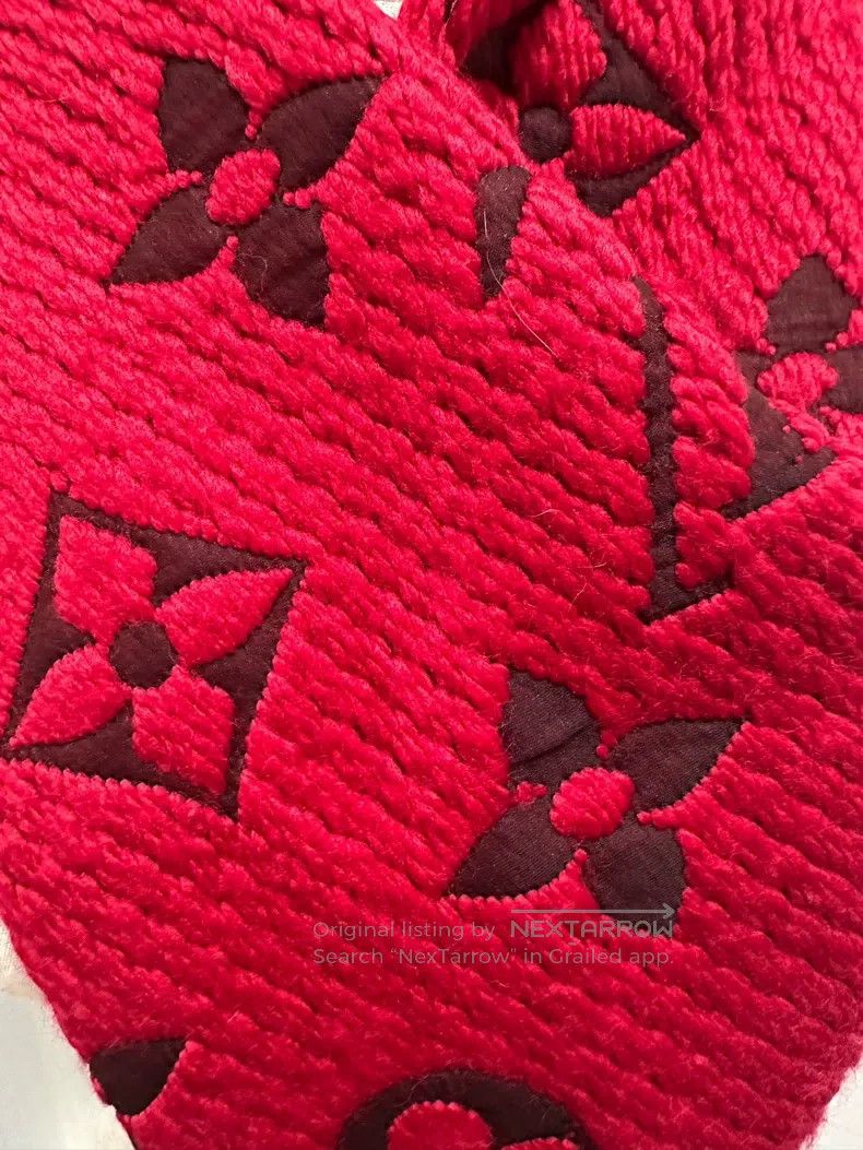 Louis Vuitton Louis Vuitton Reversible presbyopic full print wool scarf Size ONE SIZE - 4 Thumbnail