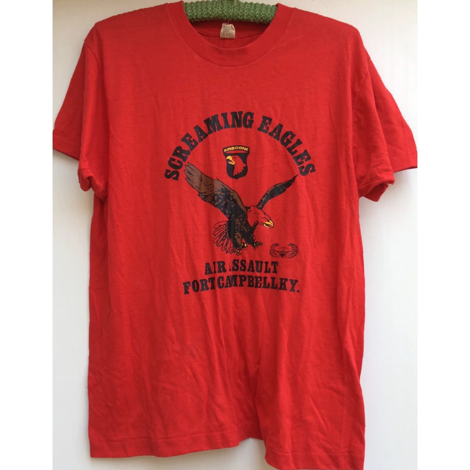 Vintage Vtg Screaming Eagles Air Assault Fort Campbell KY T-Shirt Screen Stars Size XL Size US XL / EU 56 / 4 - 6 Thumbnail