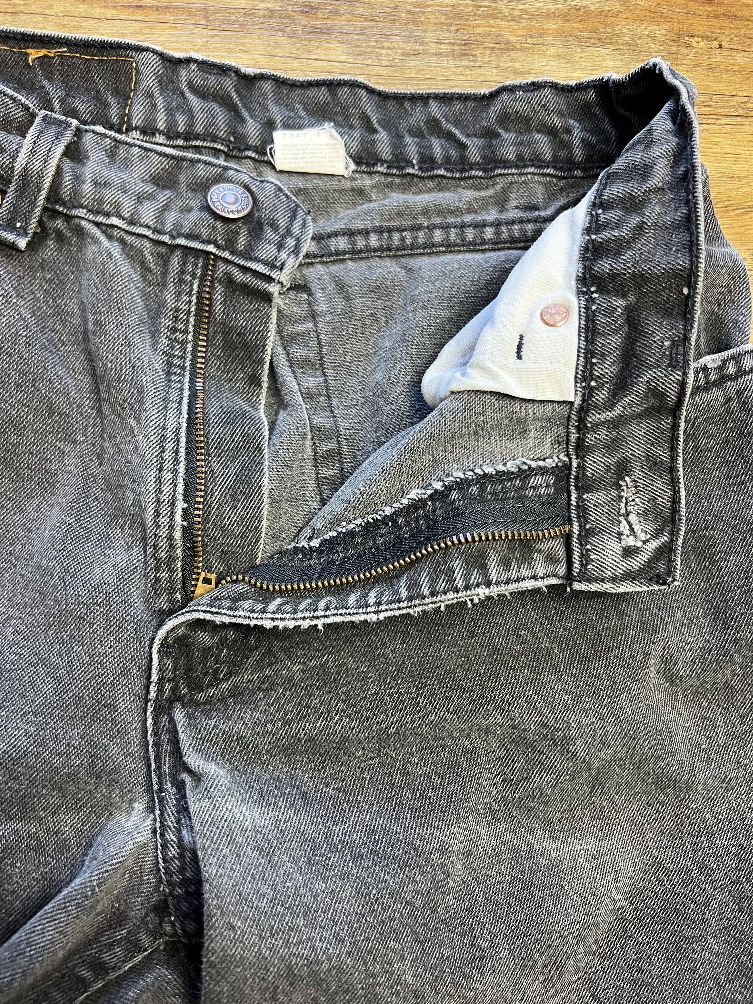 Levi's Vintage 560 Black Levi's Loose Fit Tapered Leg Denim Jeans Size US 30 / EU 46 - 5 Thumbnail