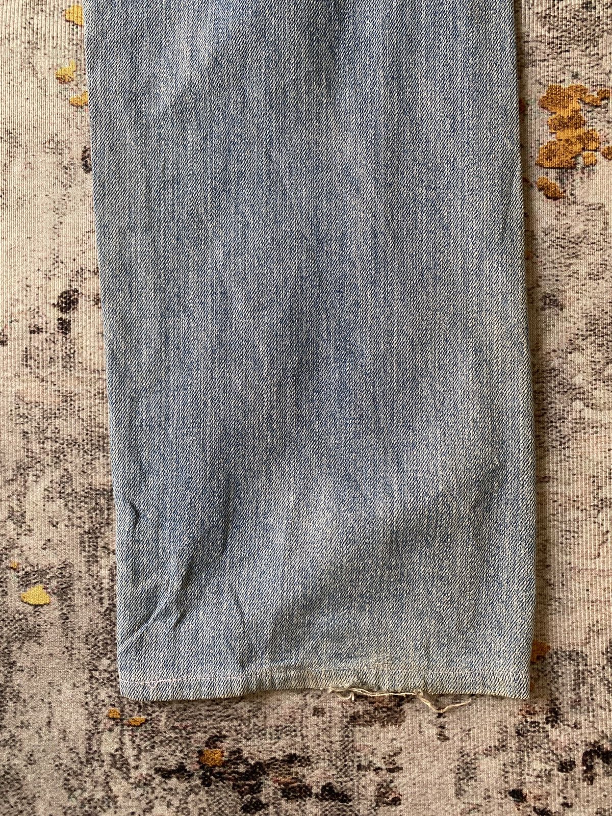Japanese Brand Japanese Traditional Design Dragons Print Blue Faded Denim Size US 35 - 13 Thumbnail