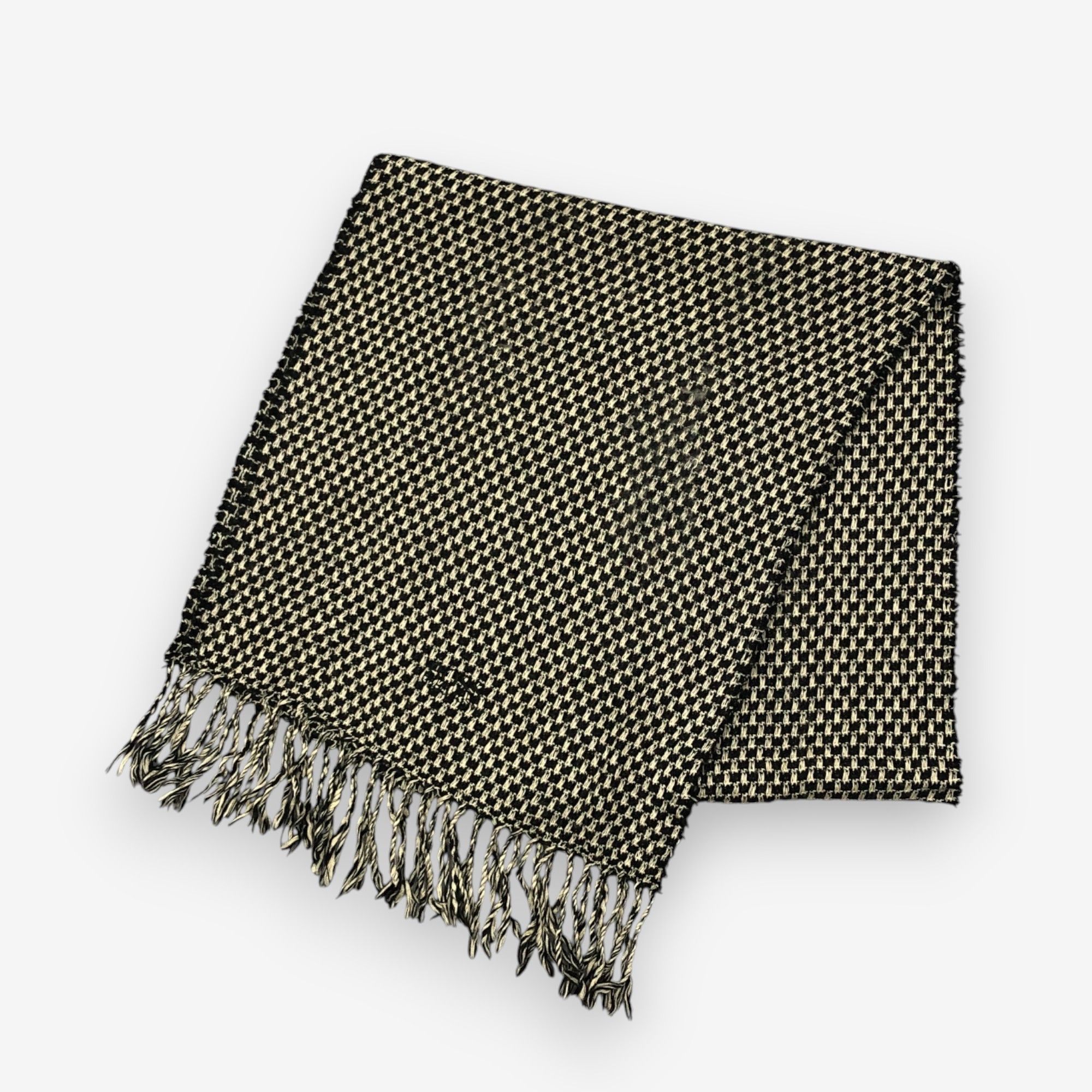 Hugo Boss Vintage Hugo Boss Scarf Muffler Wool Winter Fringe Scarves Size ONE SIZE - 4 Thumbnail