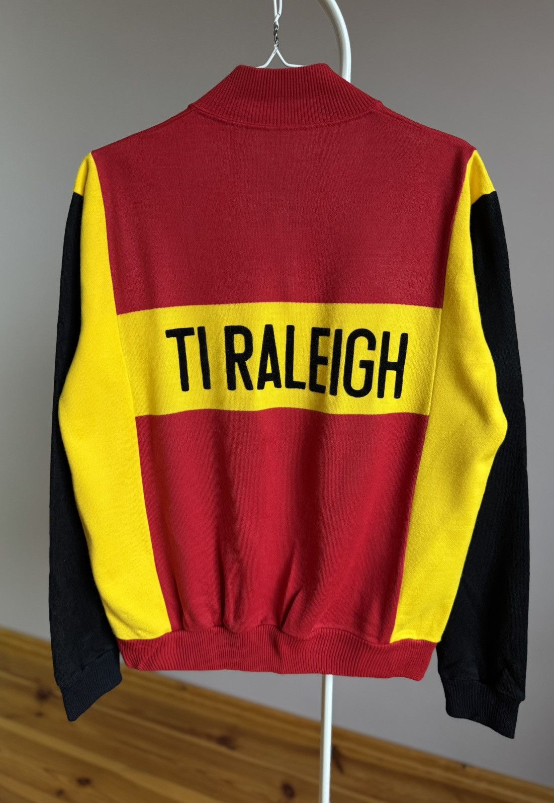 Bicycle Vintage 80's Retro Ti Raleigh Campagnolo Cycling Zip Jersey Size US M / EU 48-50 / 2 - 5 Thumbnail