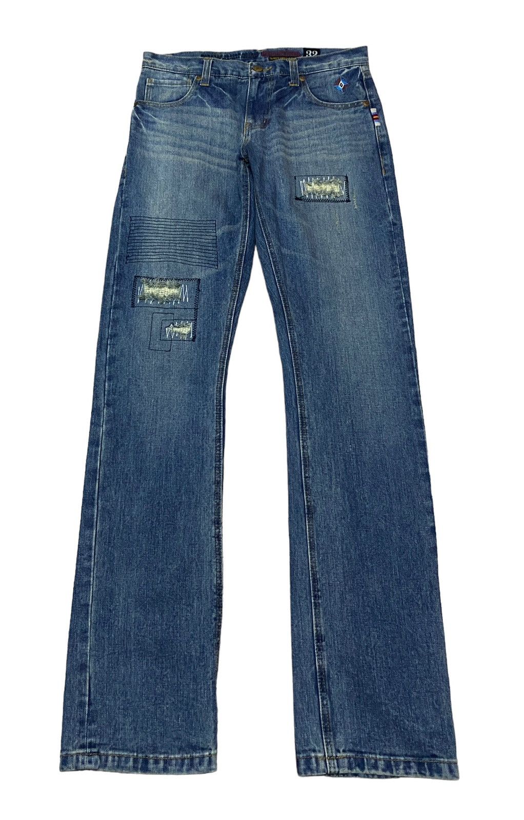 If Six Was Nine × Japanese Brand × Le Grande Bleu (L.G.B.) Very Rare Design Vintage Japanese Brand Geronimo Jeans 2000s Size US 32 / EU 48 - 1 Thumbnail