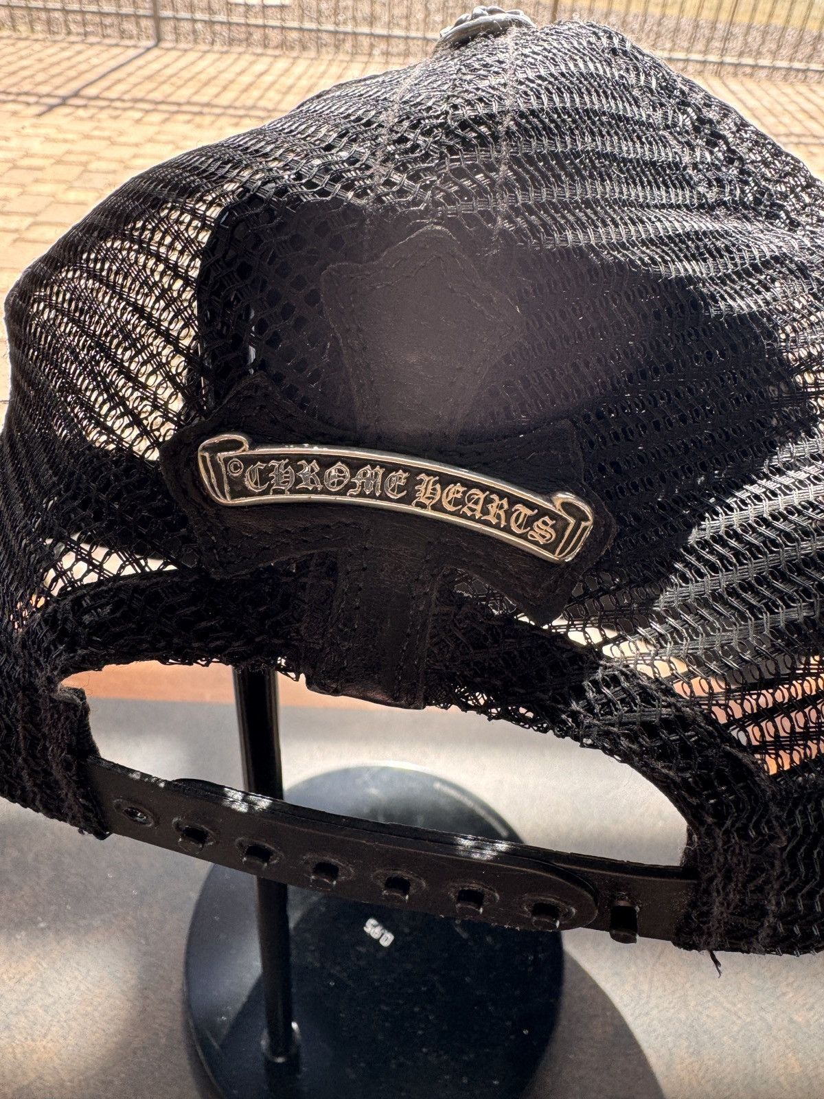 Chrome Hearts Chrome Hearts leather & mesh baseball hat Size ONE SIZE - 4 Thumbnail