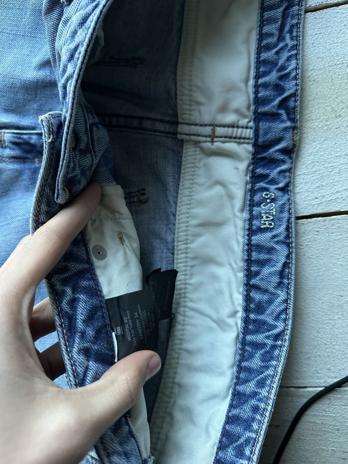 G-Star VNTG🚨96 G STAR RAW Jeans AVANT GARDE Washed Denim y2k 3301 Size 36" / US 14 / IT 50 - 8 Thumbnail
