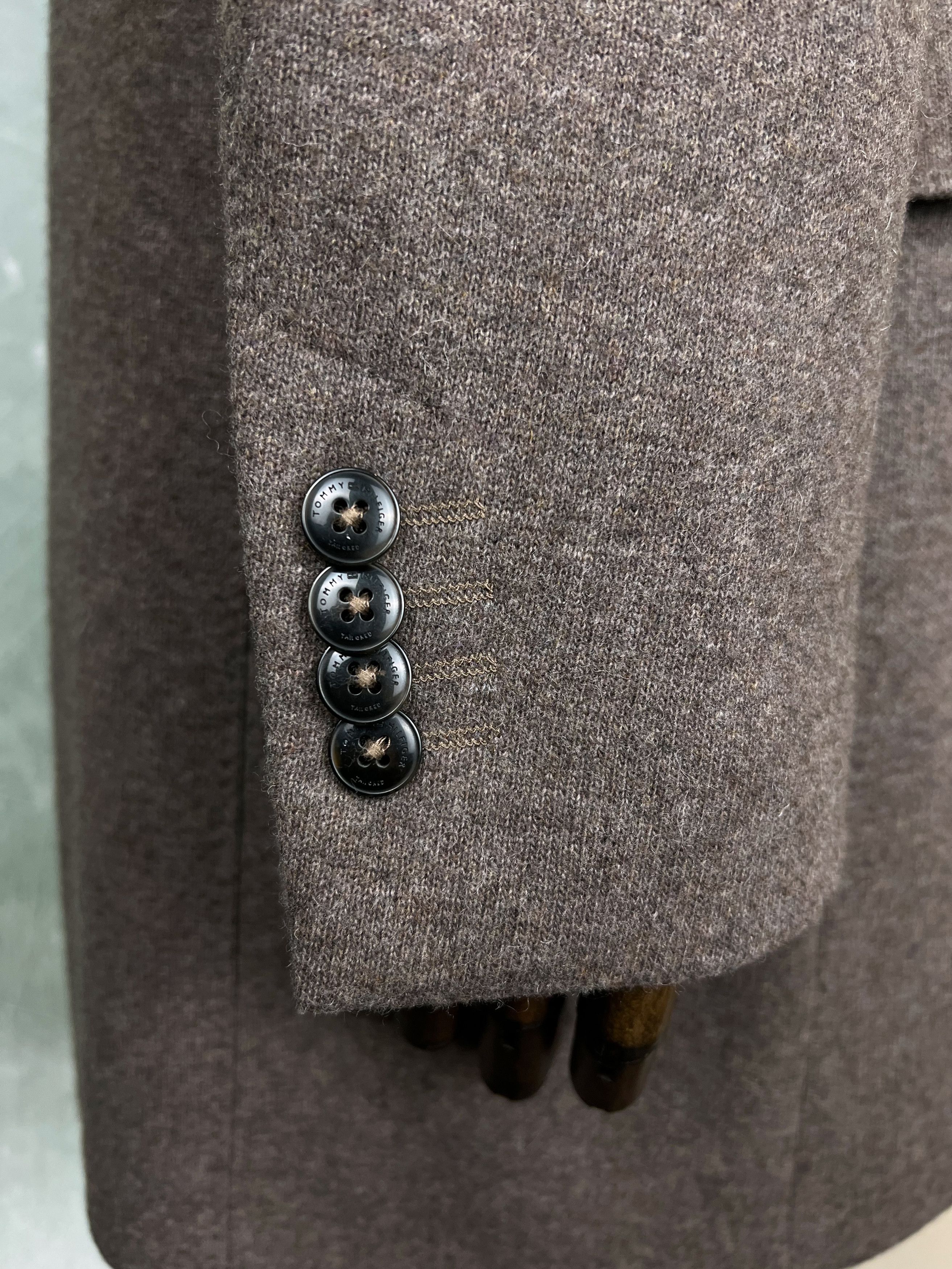 Tommy Hilfiger Tommy Hilfiger Fits L-XL Tailored Slim Fit Overcoat Wool Size US L / EU 52-54 / 3 - 11 Thumbnail