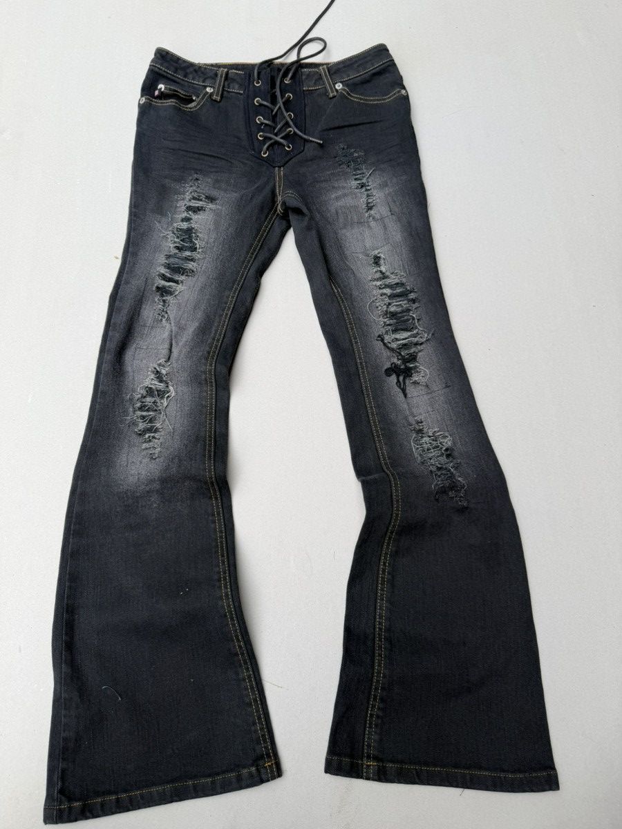 Japanese Brand Polo Ralph Lauren Lace up flare jeans Size US 26 / EU 42 - 1 Thumbnail