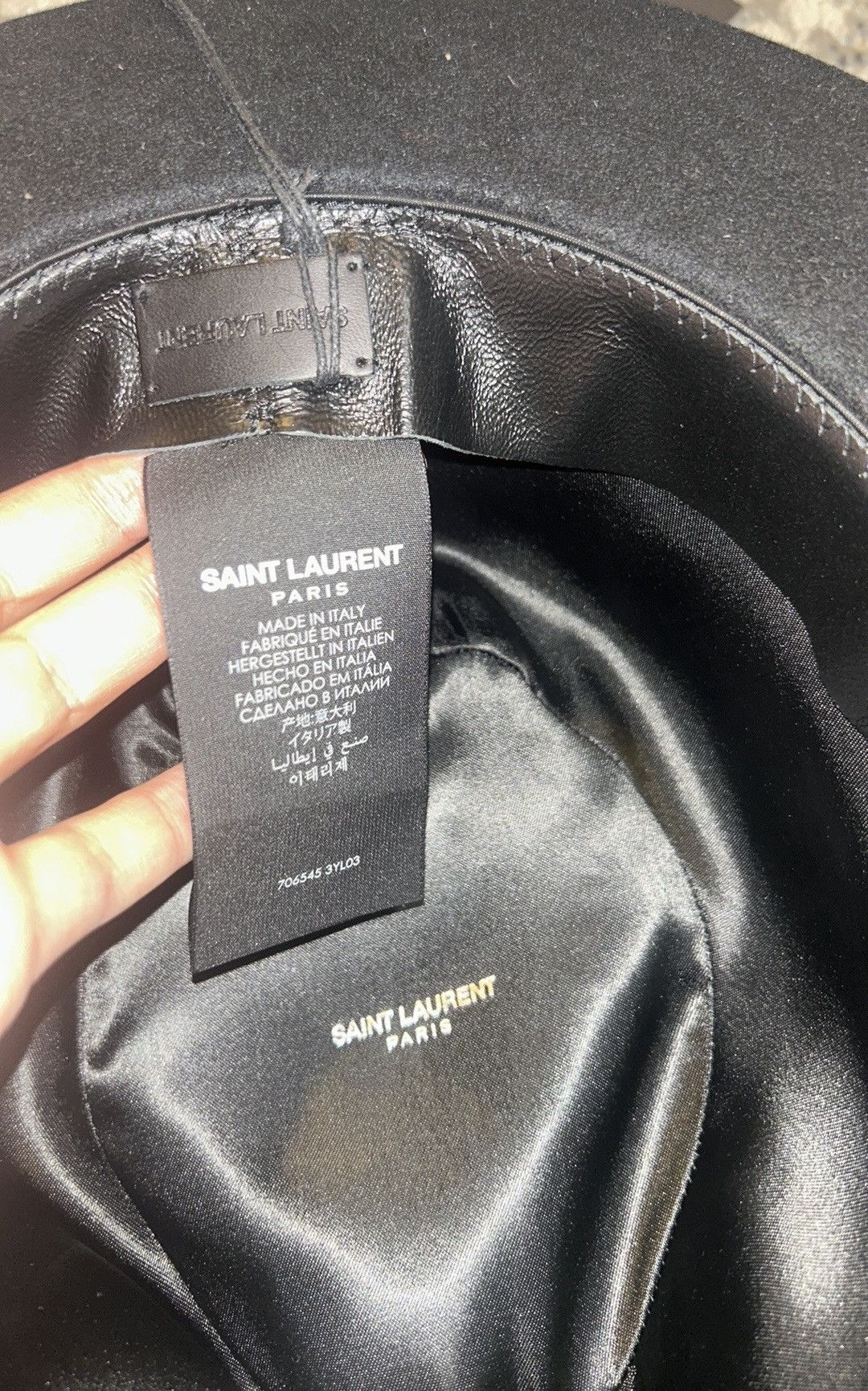 Saint Laurent Paris Saint Laurent Fedora Hat in Rabbit Felt size 58 Size ONE SIZE - 7 Thumbnail
