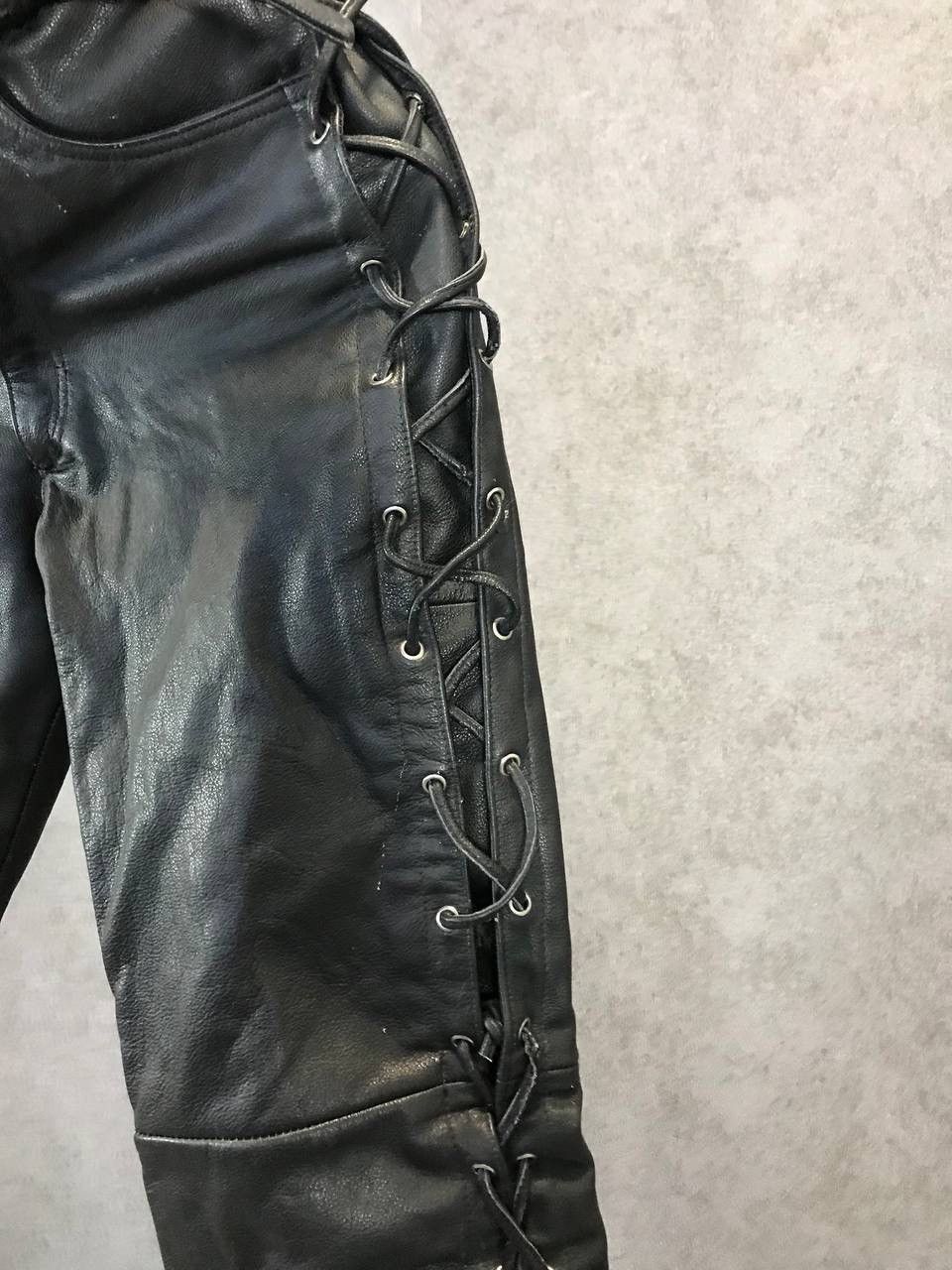 Leather Leather hype Y2K Travis Scott style pants Size US 30 / EU 46 - 4 Thumbnail