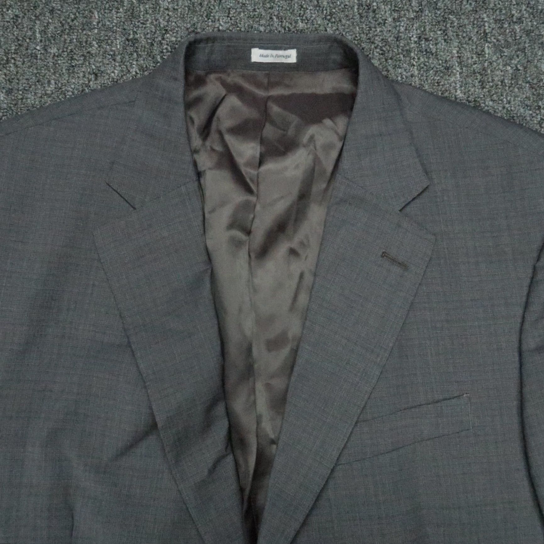 Peter Millar Peter Millar Blazer Men 44R Gray Wool Double Vented Sport Coat Size 44R - 2 Thumbnail