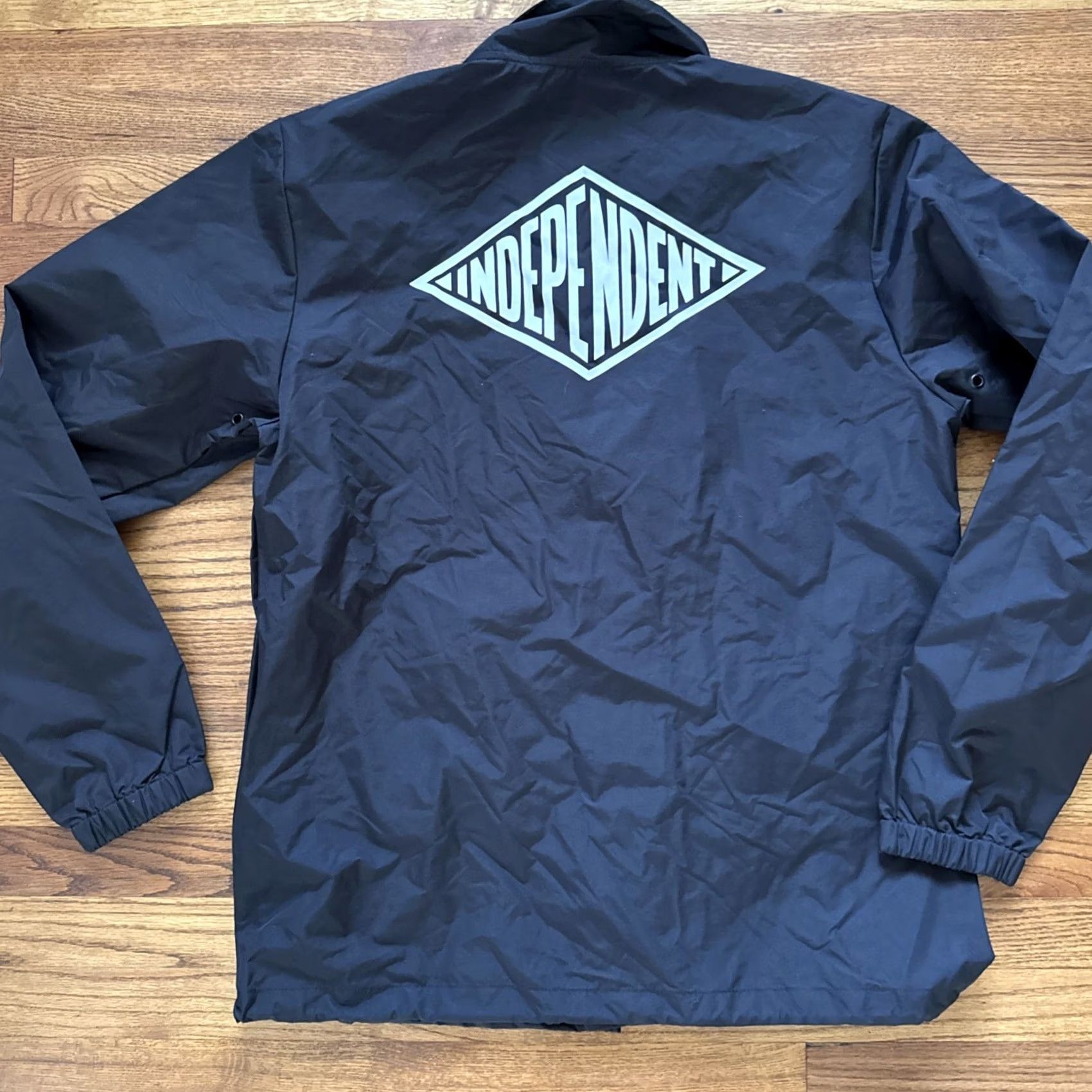 Vintage Independent Mono Summit Black Coaches Jacket XL Mens C20 Windbreaker Size US XL / EU 56 / 4 - 3 Thumbnail