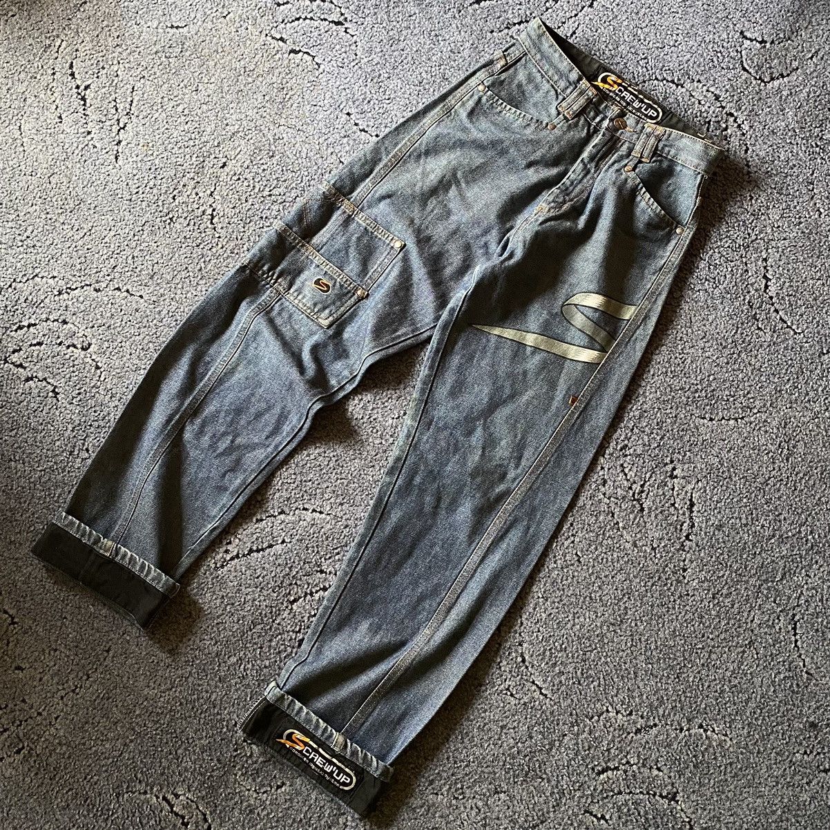 Vintage Vintage 90s Baggy Denim Rap Jeans Size US 30 / EU 46 - 2 Thumbnail