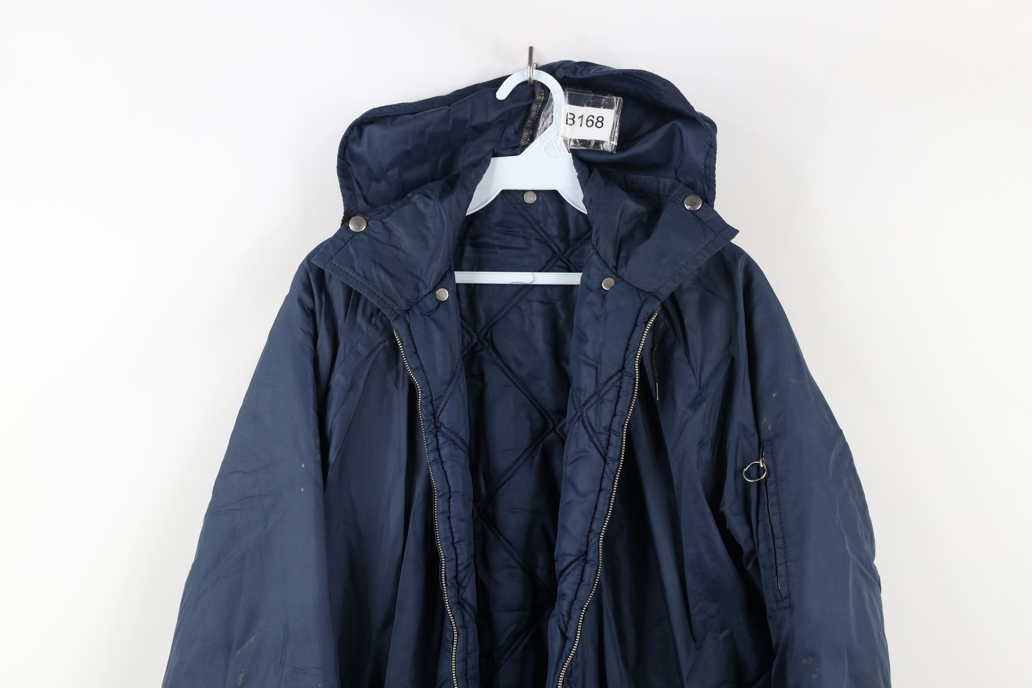Vintage Vintage 60s Streetwear Hooded Parka Jacket Blue AS IS Size US L / EU 52-54 / 3 - 2 Thumbnail
