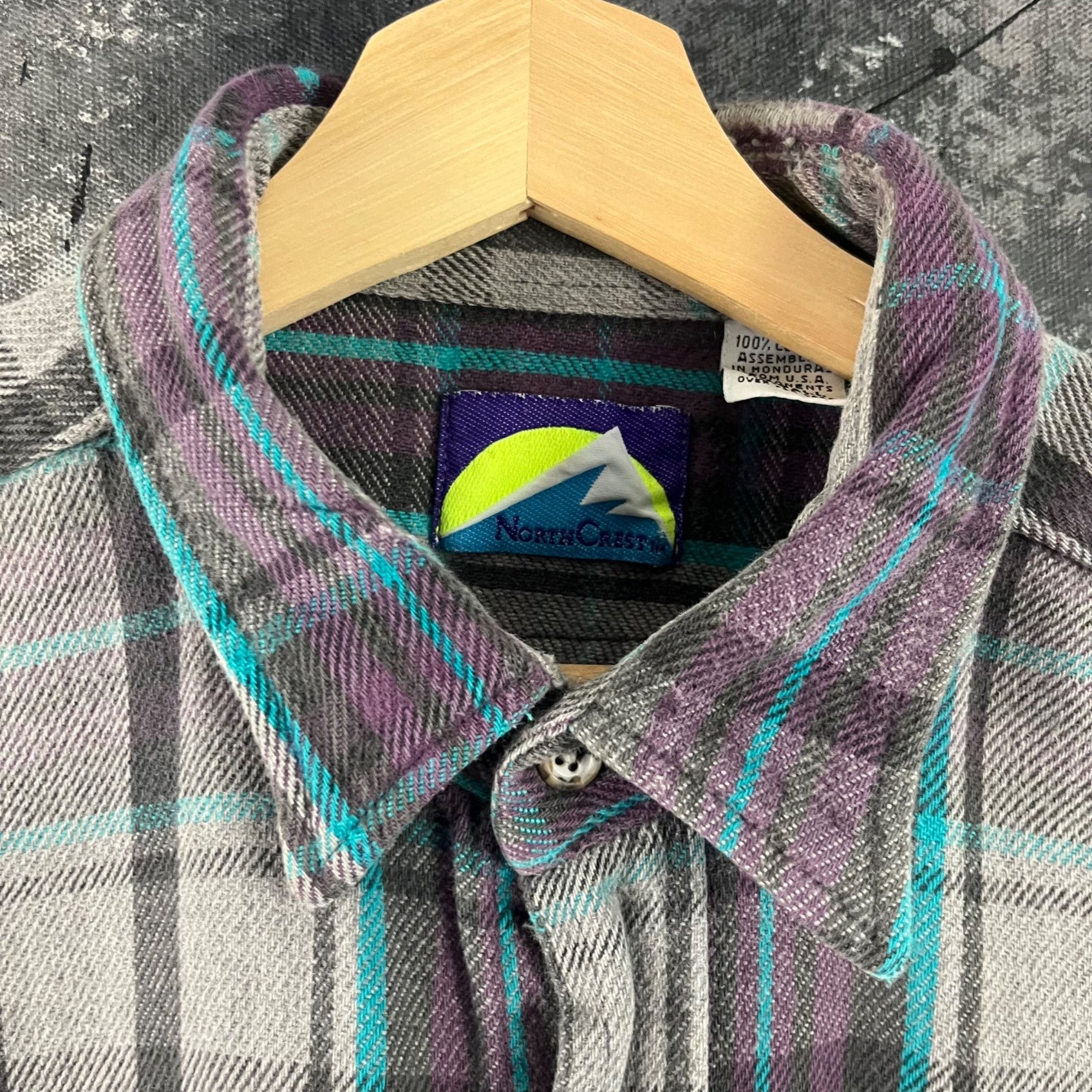 Vintage Vintage 90’s Cotton Flannel button shirt Size US XL / EU 56 / 4 - 3 Thumbnail