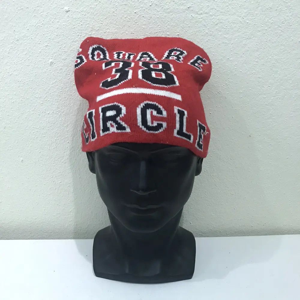 Japanese Brand × Vintage Square Circle Spellout Beanie Hat Size ONE SIZE - 2 Thumbnail