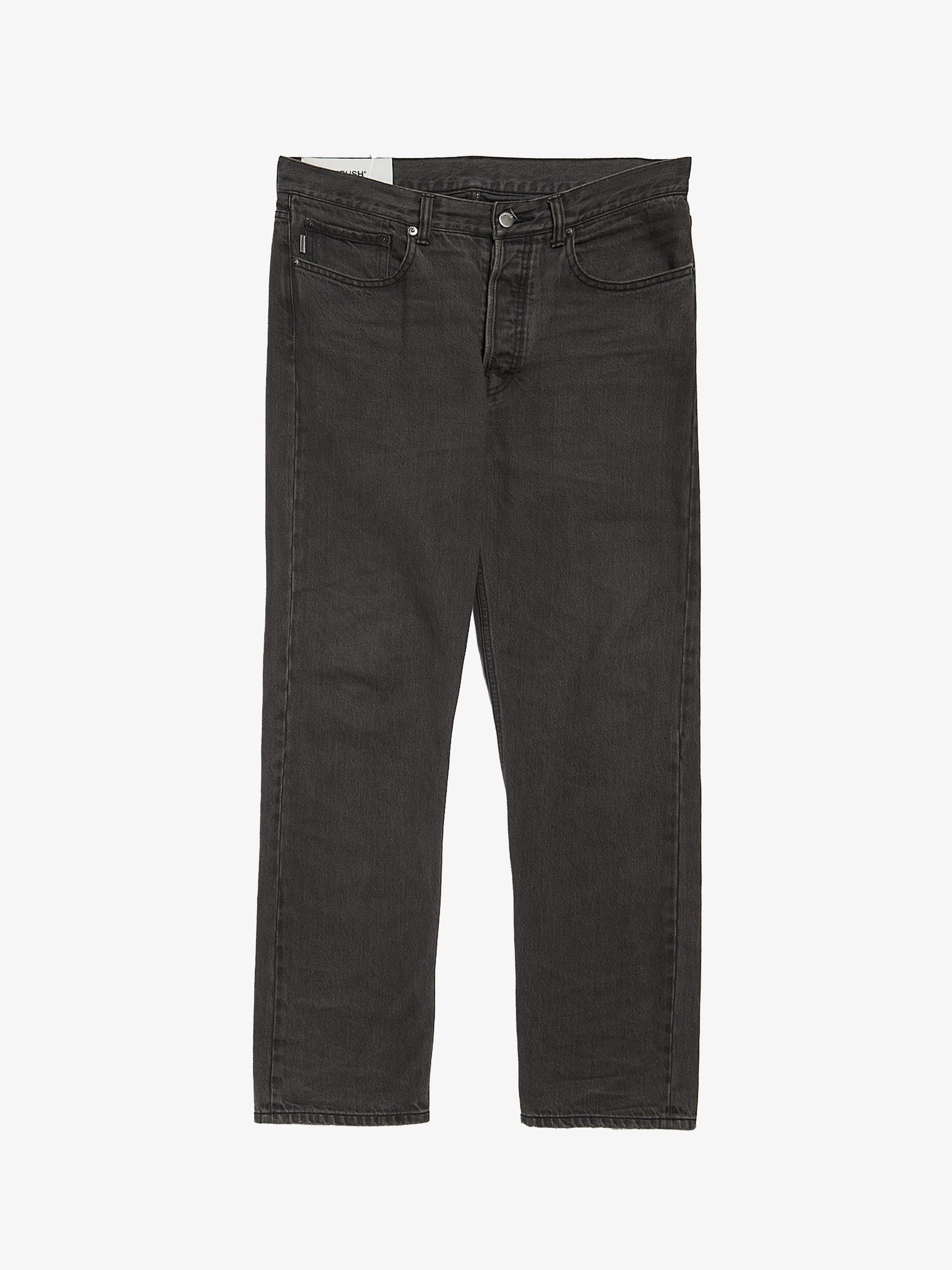 Gray Washed Cotton Jeans