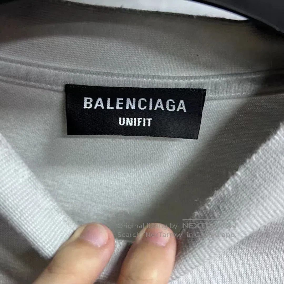 Balenciaga Balenciaga Gray Lightning Logo Short Sleeve Tee. Size US XXS / EU 40 - 5 Thumbnail