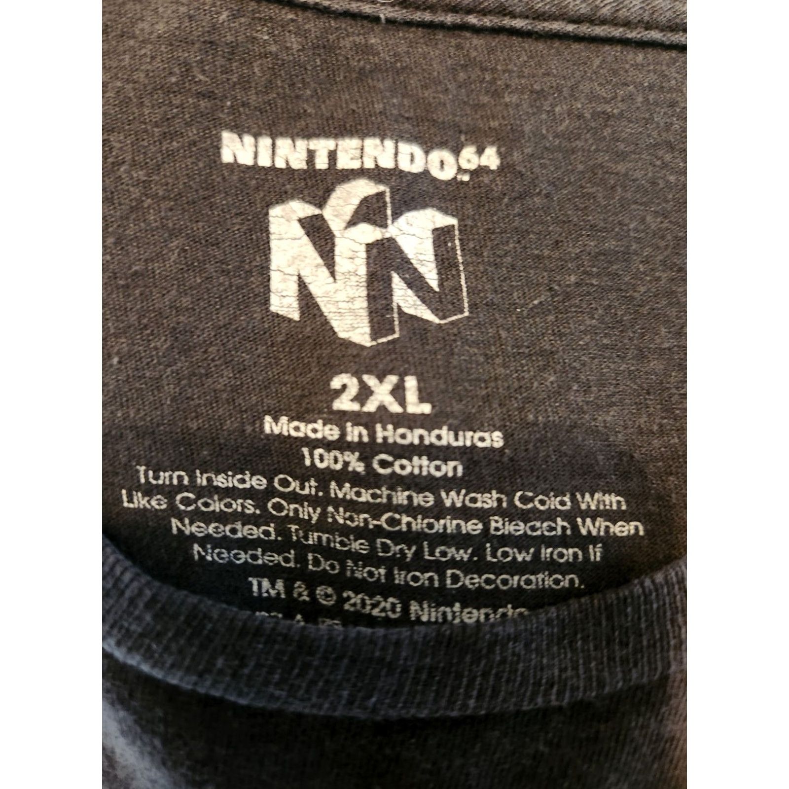 Nintendo VINTAGE Nintendo 64 Shirt Adult 2XL Black Logo Casual Video Games Men’s Size US XXL / EU 58 / 5 - 2 Thumbnail
