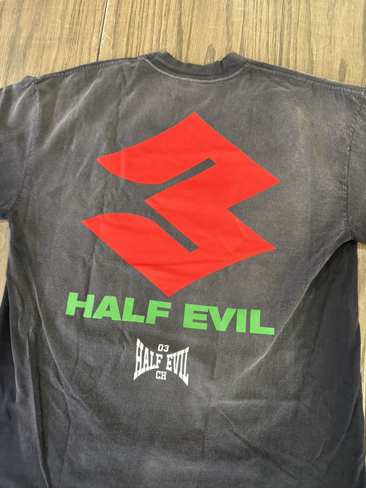 Half Evil ⚡️ Half Evil 333 Black 03 Race Team Tee Shirt Large ⚡️ Size US L / EU 52-54 / 3 - 5 Thumbnail