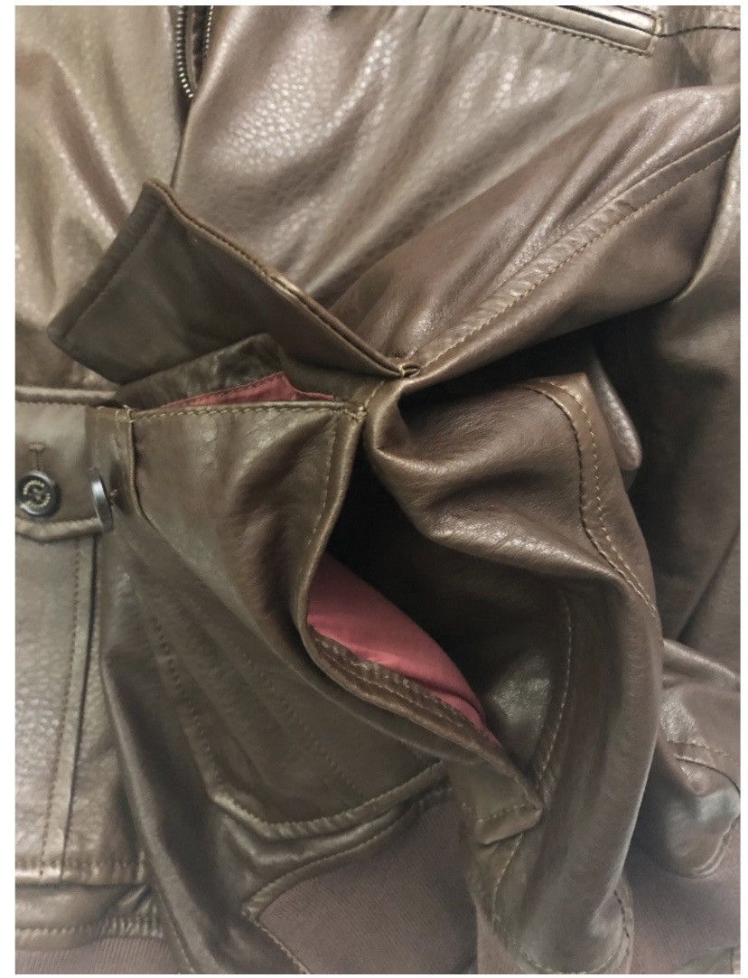 Brunello Cucinelli Brunello Cucinelli 🇮🇹 mocha leather silk lined bomber L NWT Size US L / EU 52-54 / 3 - 7 Thumbnail