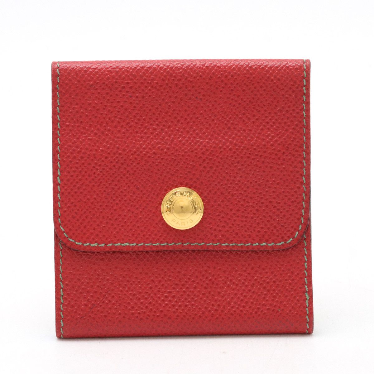Hermes Hermes Hermes Arazif Post-it Case Notebook Cover Red Green Gold Leather Notebook Cover in Great Condition Size ONE SIZE - 1 Thumbnail