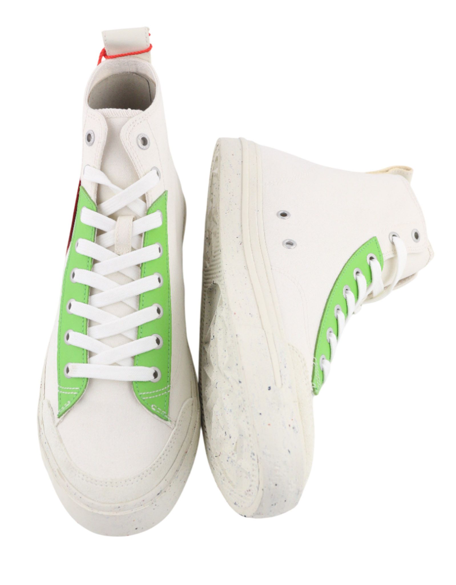 Diesel A-ATHOS MID UK9 White High Top Lace Up 81711 Size US 10 / EU 43 - 6 Thumbnail