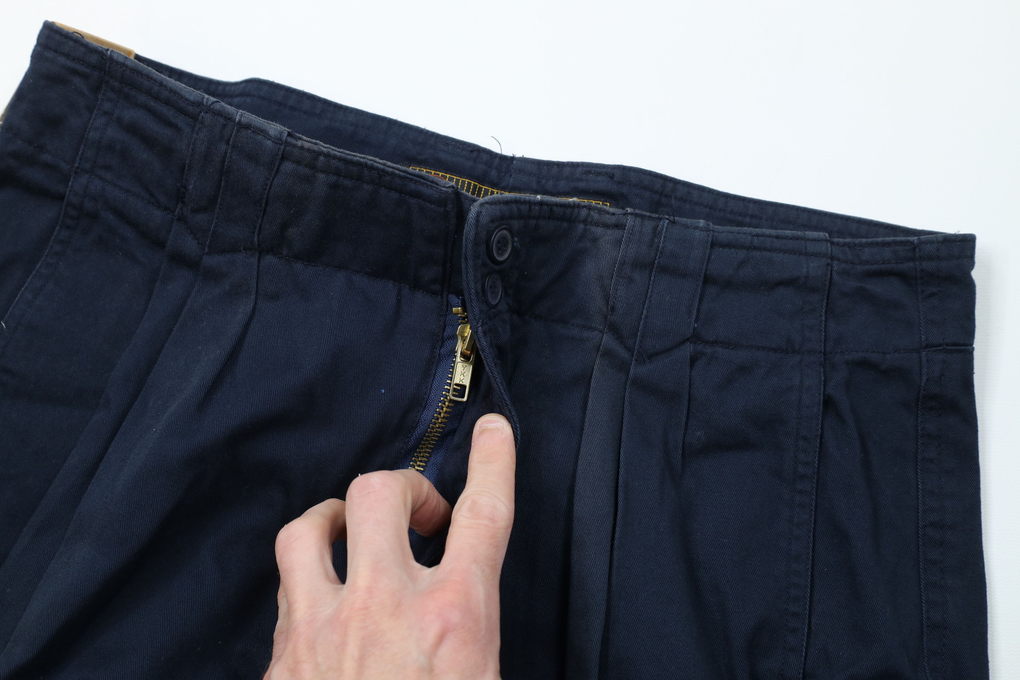 Vintage Deadstock Vintage 90s Streetwear Fit Chino Pants Blue Size US 32 / EU 48 - 7 Thumbnail