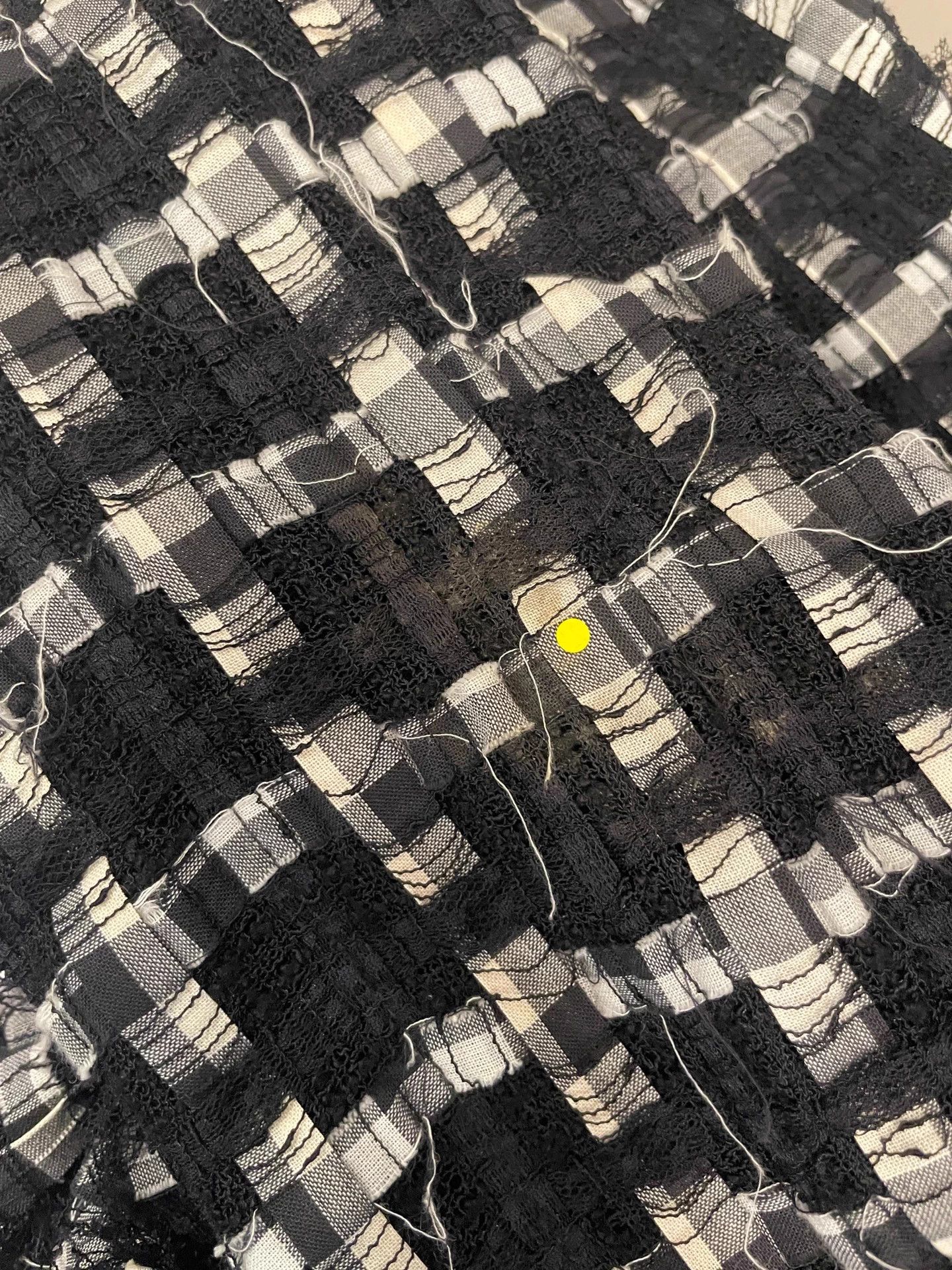 Chanel Chanel black white check nylon-cotton jacket 40B Size M / US 6-8 / IT 42-44 - 9 Thumbnail