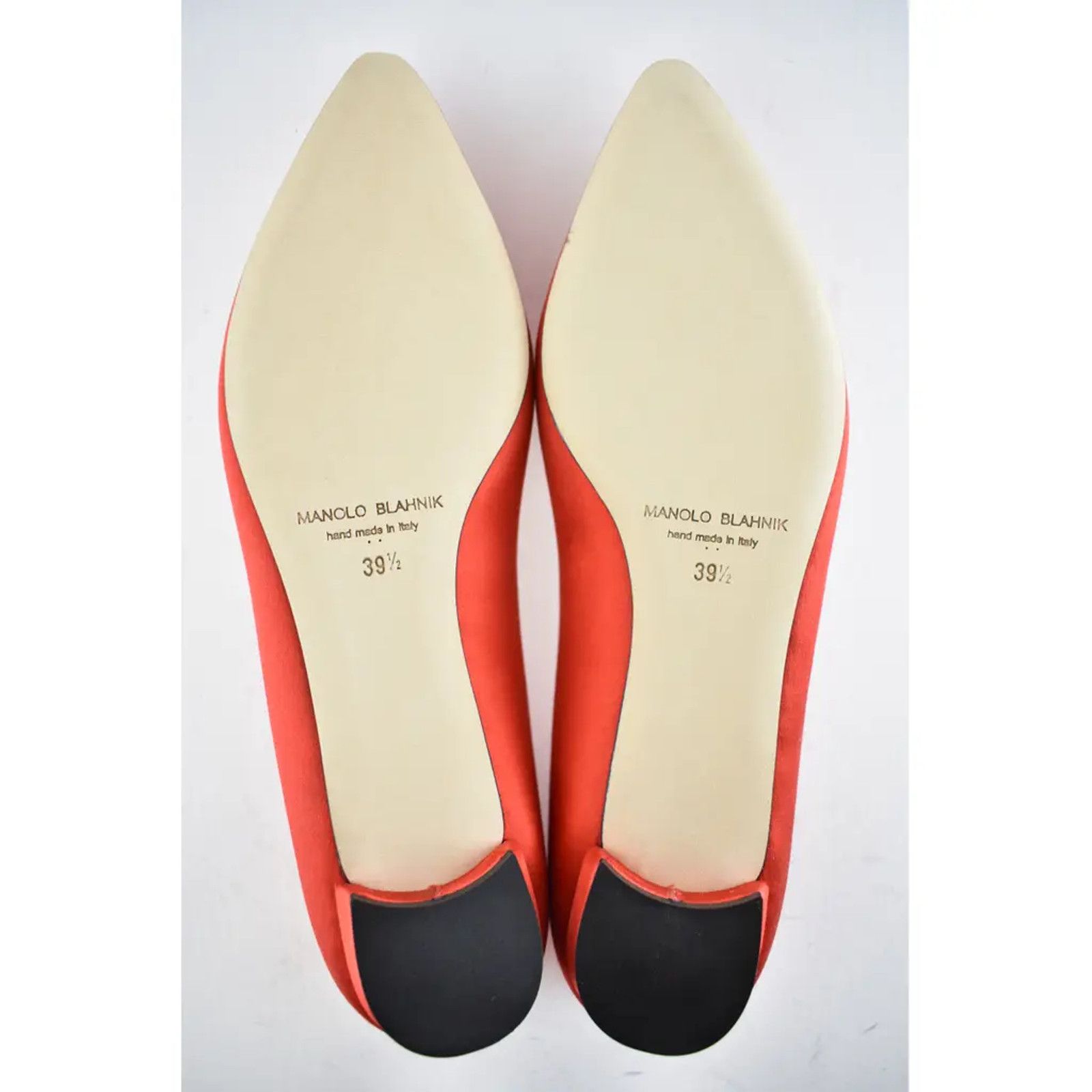 Manolo Blahnik Hangisi Satin Silver Jewel Buckle Ballerina Ballet Flat 39.5 Size US 9.5 / IT 39.5 - 12 Thumbnail