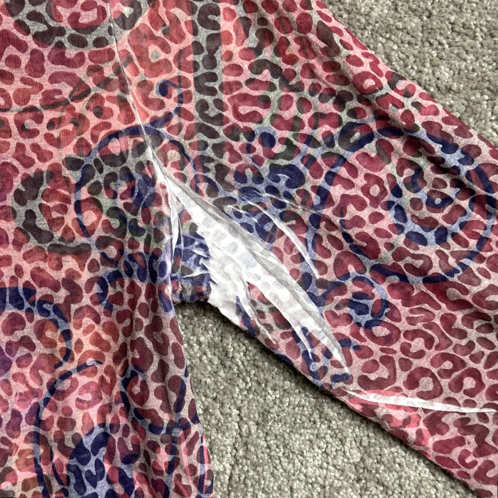 Vintage VINTAGE Y2K Leopard Print Top 16W Plus Rhinestones Whimsigoth Fairy Grunge Boho Hippie Blouse Women Girls Size XXL / US 16-18 / IT 52-54 - 4 Thumbnail