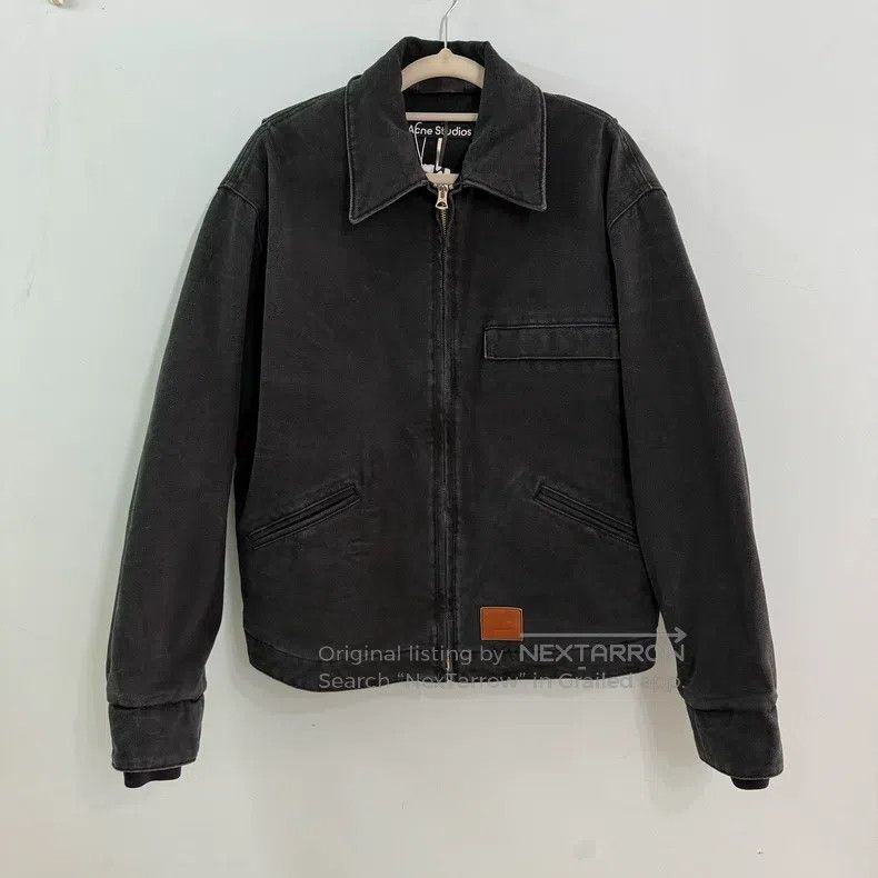 Acne Studios Acne Studios Black Distressed Denim Jacket Size US XXS / EU 40 - 1 Thumbnail