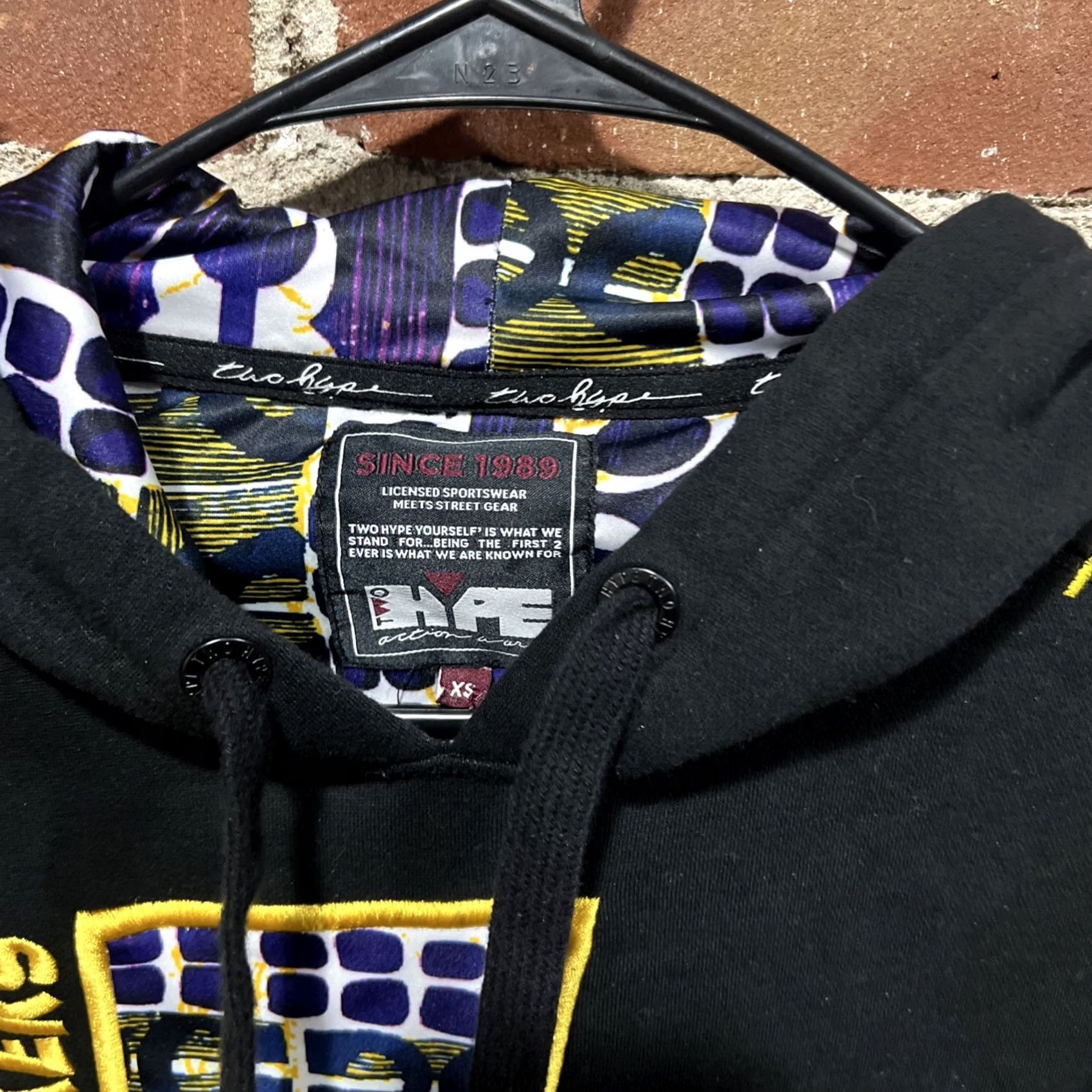 Vintage 2 Hype Los Angeles Lakers Mens XS Black Hoodie Camouflage Graphic Print Logo Embroidered Size US XS / EU 42 / 0 - 3 Thumbnail