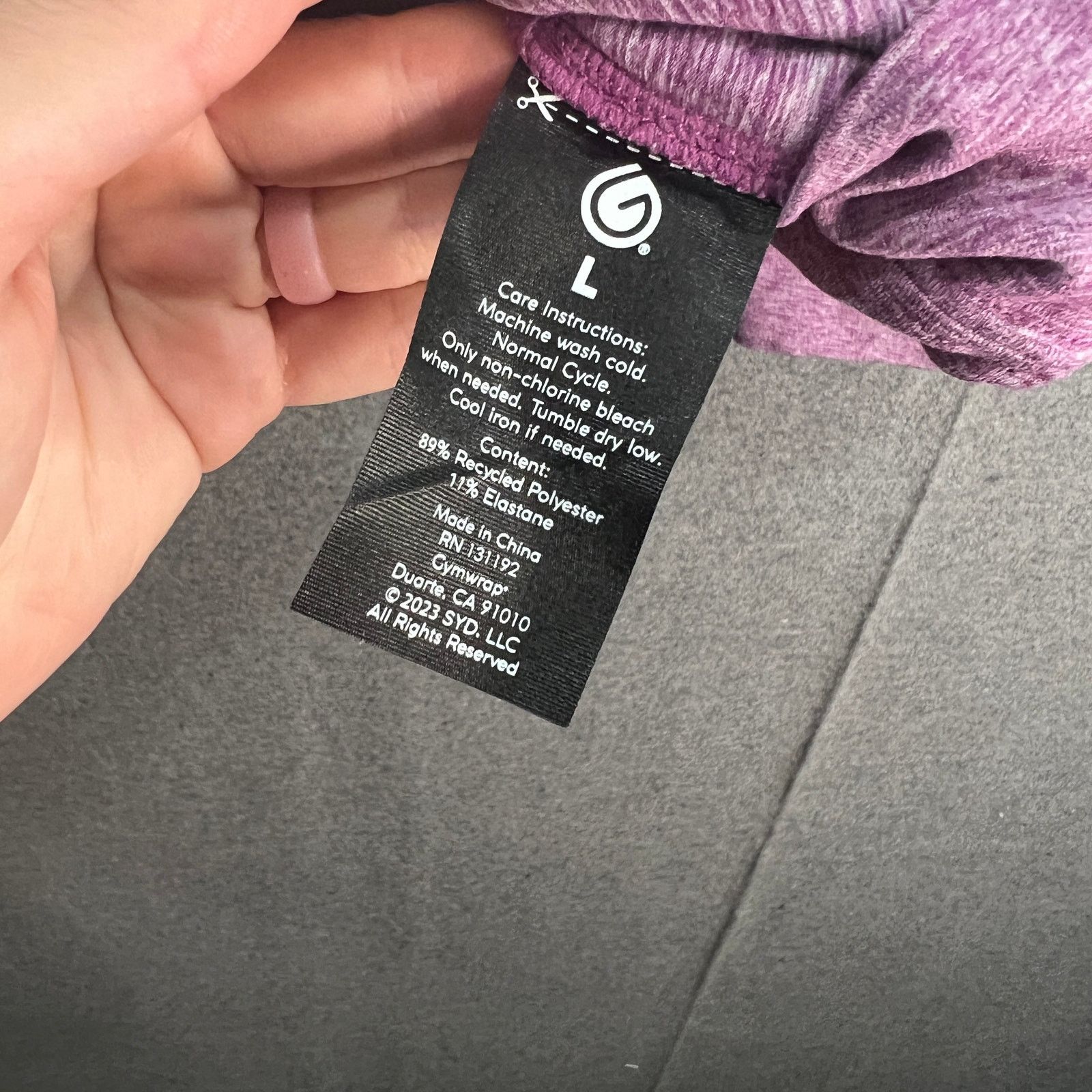 Other Gymwrap Heathered Knit Zip-Up Jacket with Side Pockets Size L / US 10 / IT 46 - 11 Thumbnail