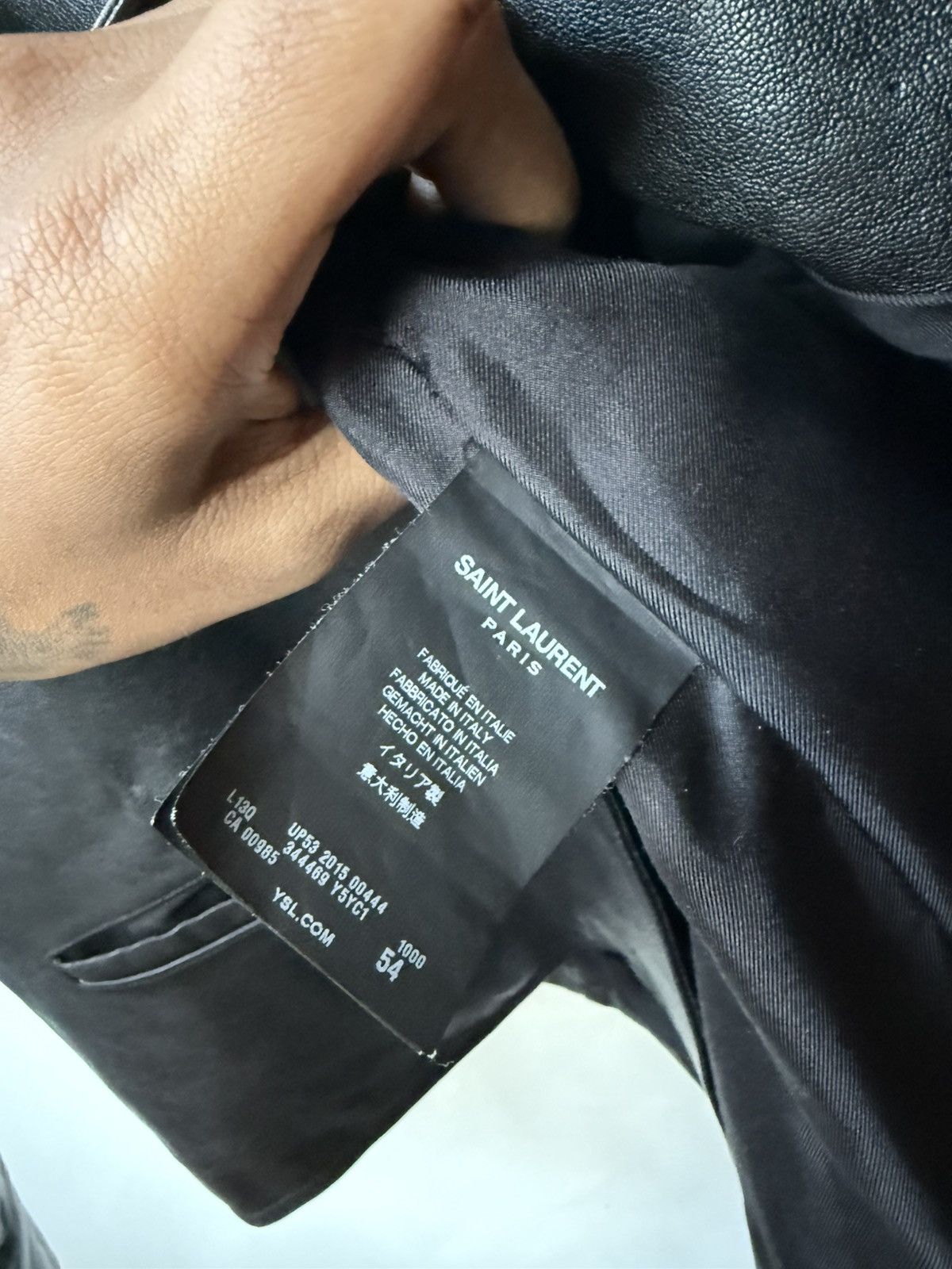 Saint Laurent Paris FW 14 SAINT LAURENT RUNWAY LEATHER L13 Size US L / EU 52-54 / 3 - 4 Thumbnail