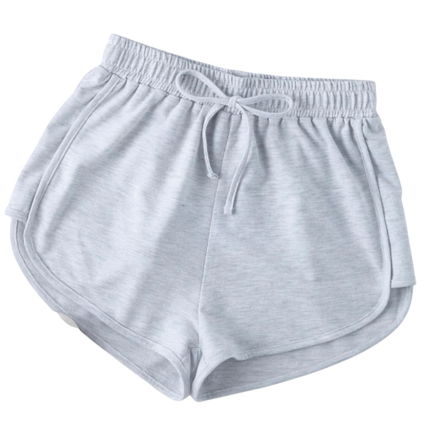 Shein Tie Front Lounge Shorts in Gray, Size M Size 30" / US 8 / IT 44 - 1 Thumbnail