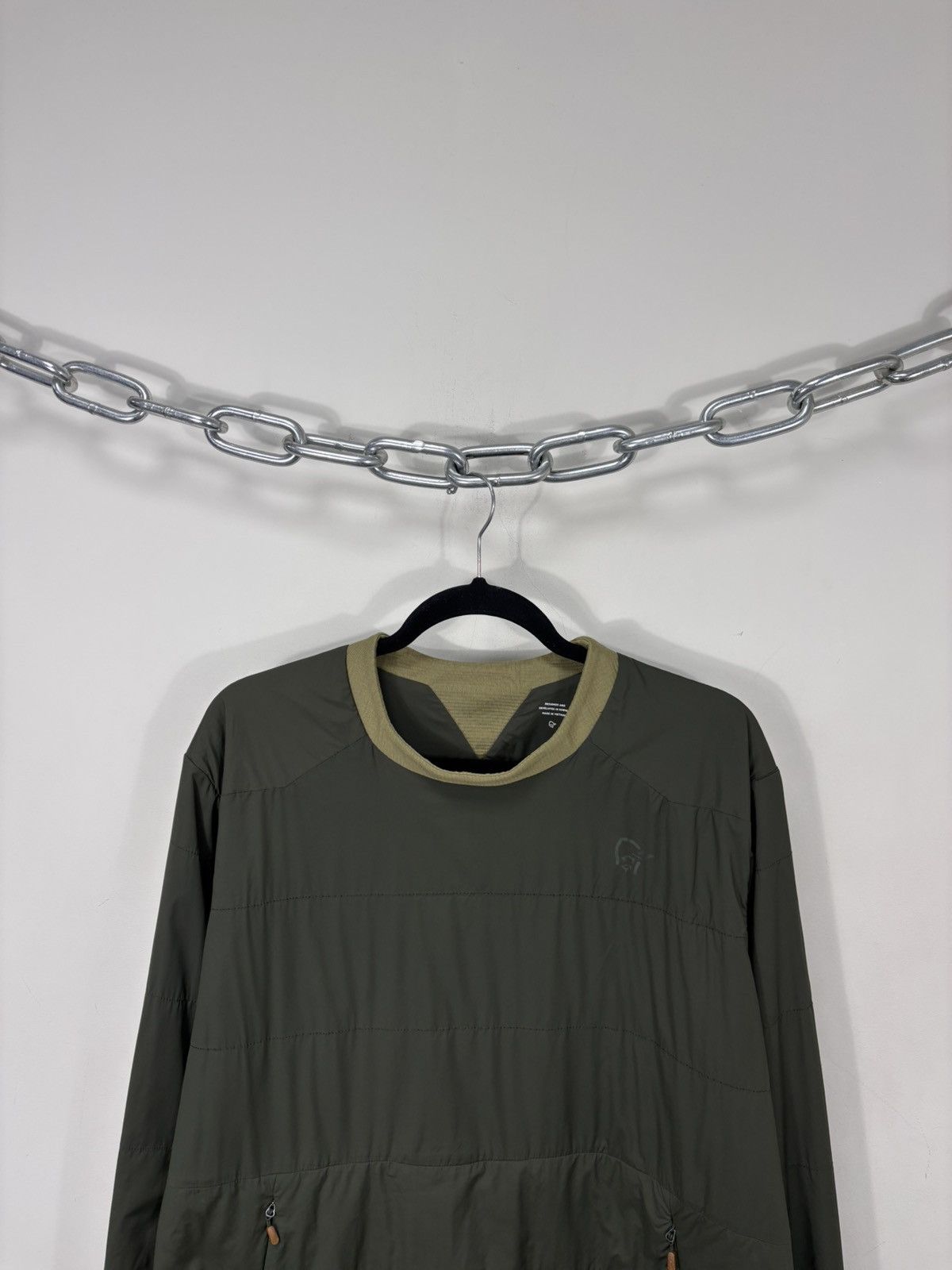Norrona Norrona Tamok Alpha90 Crewneck Jacket Sample Olive Green Size US L / EU 52-54 / 3 - 2 Thumbnail