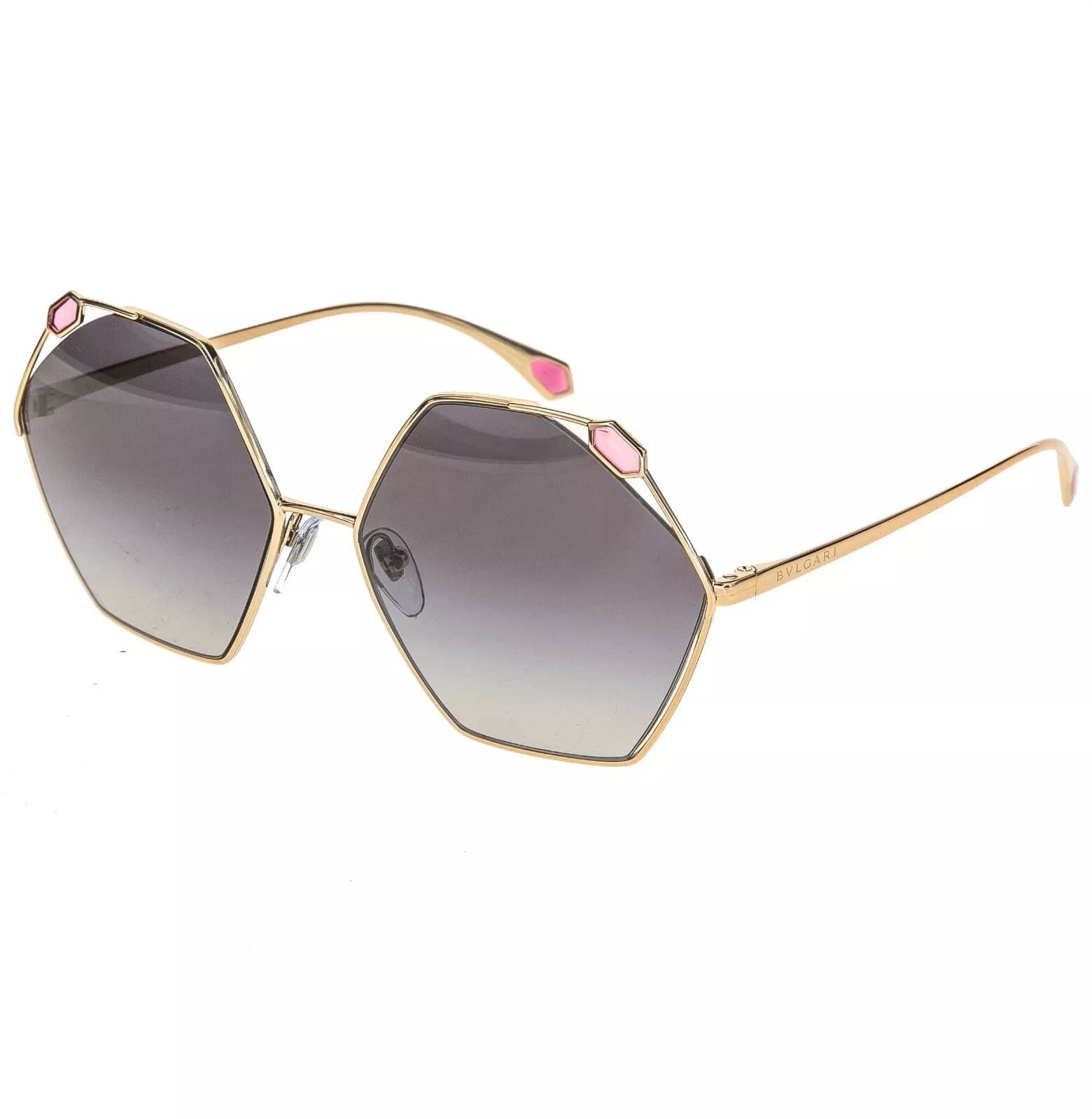 Bvlgari BVLGARI SERPENTEYES BV6160 Pink Geometric Sunglasses 6160 Size ONE SIZE - 4 Thumbnail