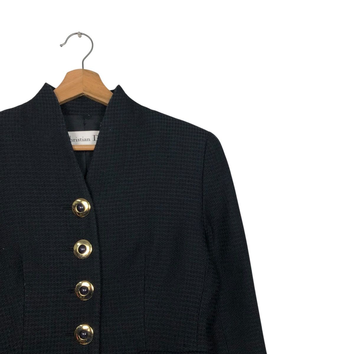 Christian Dior Monsieur 🔥RICH BLACK VINTAGE CROPPED JACKETS CHRISTIAN DIOR Size M / US 6-8 / IT 42-44 - 8 Thumbnail