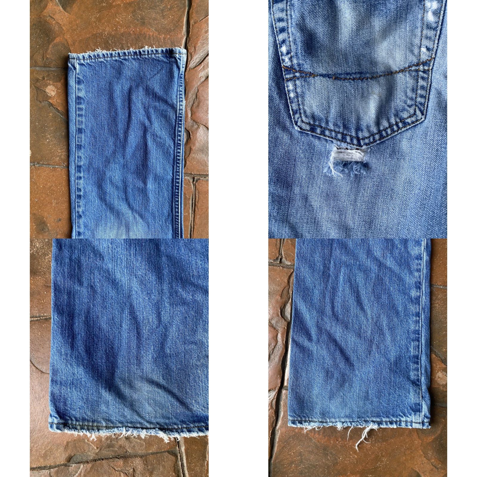 Vintage VINTAGE Bullhead Straight Leg Jeans Men 30x32 Blue 100% Cotton Distressed Grunge Emo 90s Hip Hop Size US 36 / EU 52 - 8 Thumbnail