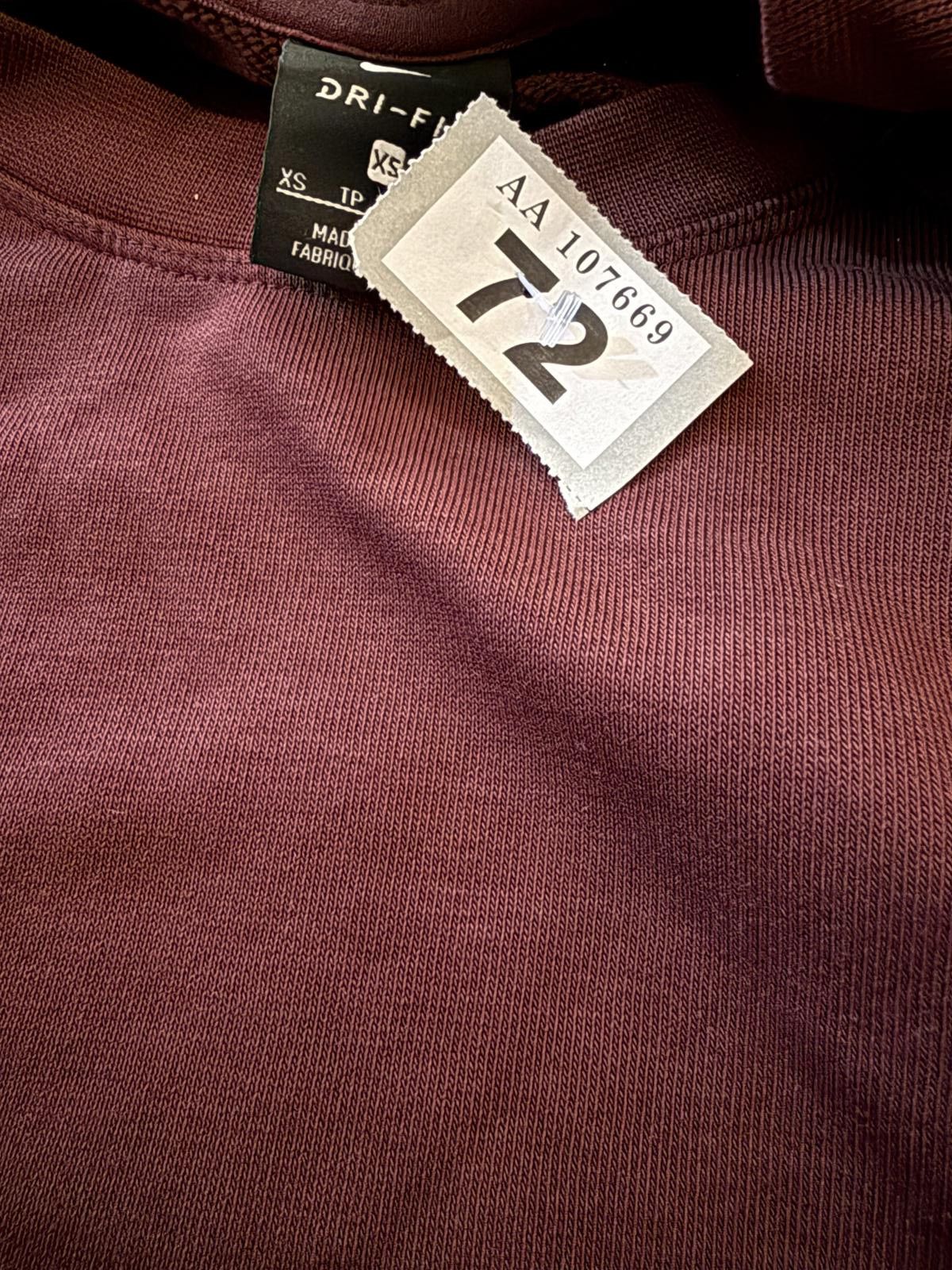 Nike Nike Women's Burgundy Sweatshirt Size S / US 4 / IT 40 - 4 Thumbnail