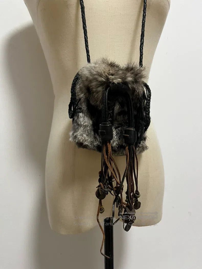 Japanese Brand Japanese Brand Henry beguelin Furry Mini Drawstring Bag Size ONE SIZE - 3 Thumbnail