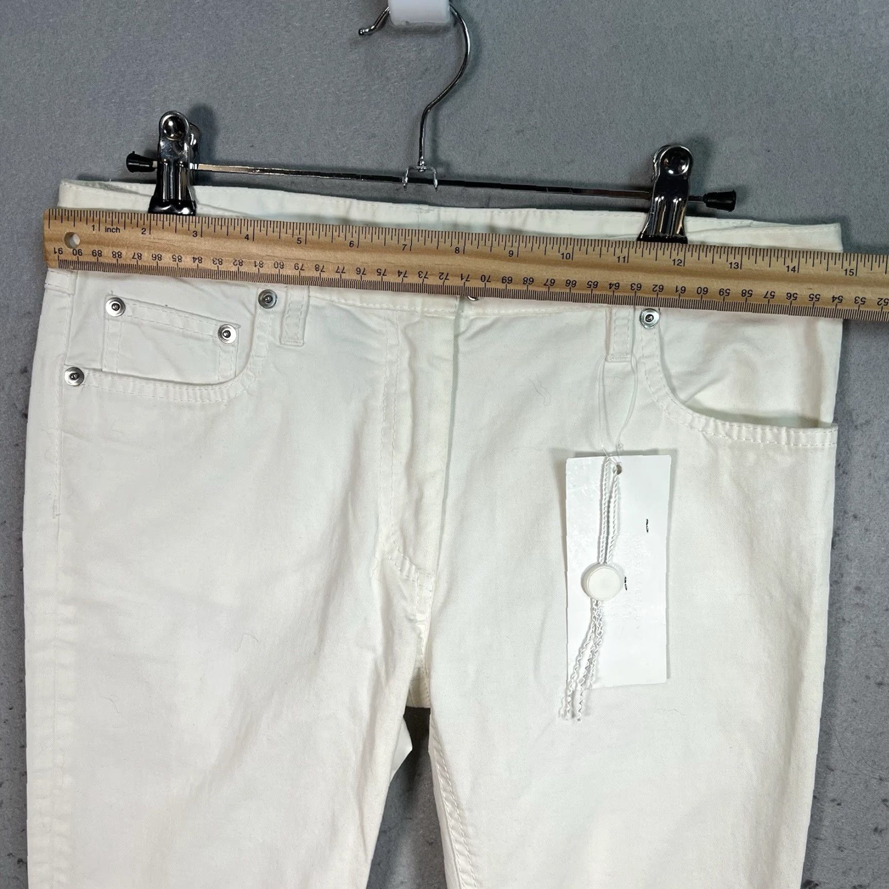 Maison Margiela NWT! Maison Margiela Pants Womens 30 x 29 (Measured) White Ankle Zip Skinny Size 30" / US 8 / IT 44 - 3 Thumbnail