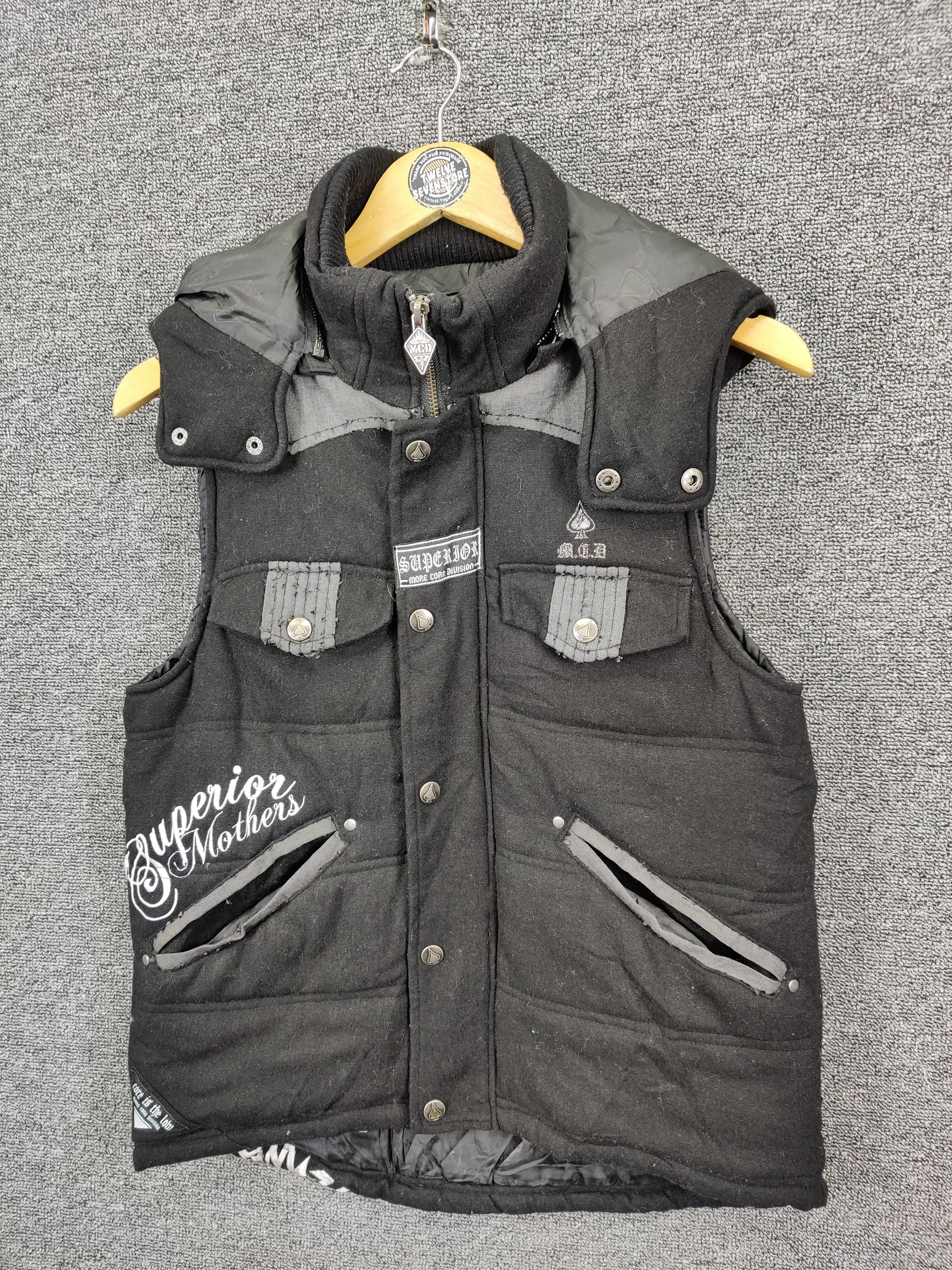 Vintage Vintage More Core Division Puffer Hoodie Vest Size US S / EU 44-46 / 1 - 2 Thumbnail