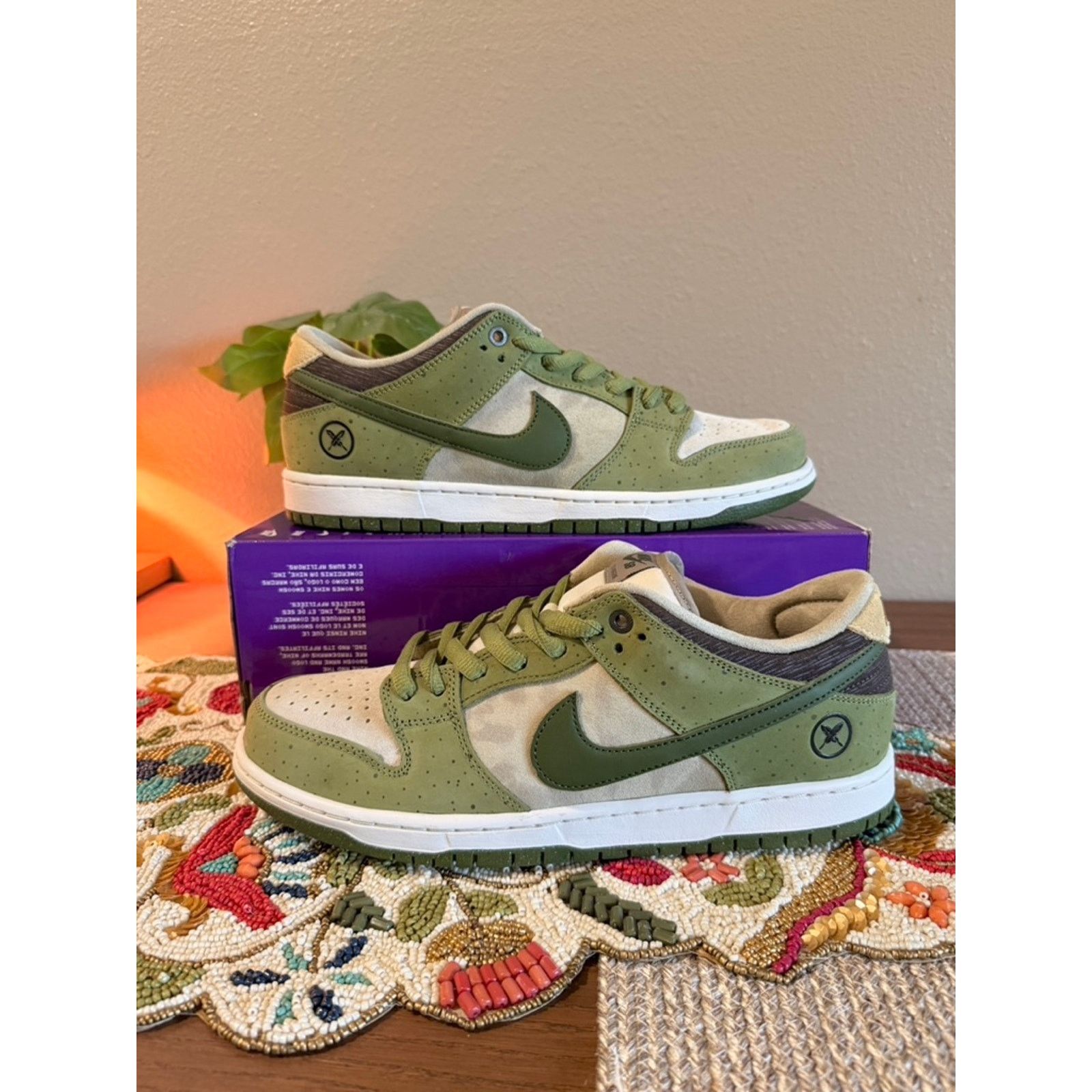 Nike Nike SB Dunk Low Yuto Horigome Matcha Asparagus Sequoia Size US 11.5 / EU 44-45 - 1 Thumbnail