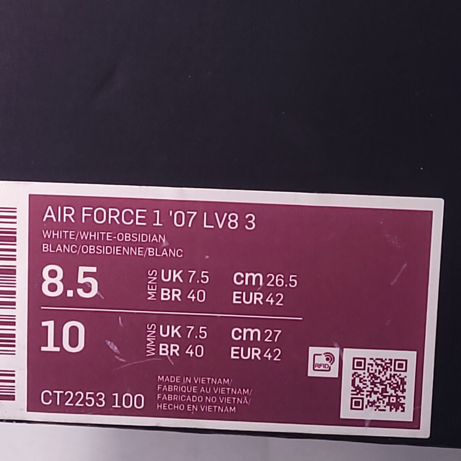 Nike Nike Air Force 1 '07 LV8 3 Shoe Mens Size 8.5 CT2253-100 Size US 7.5 / EU 40-41 - 9 Thumbnail