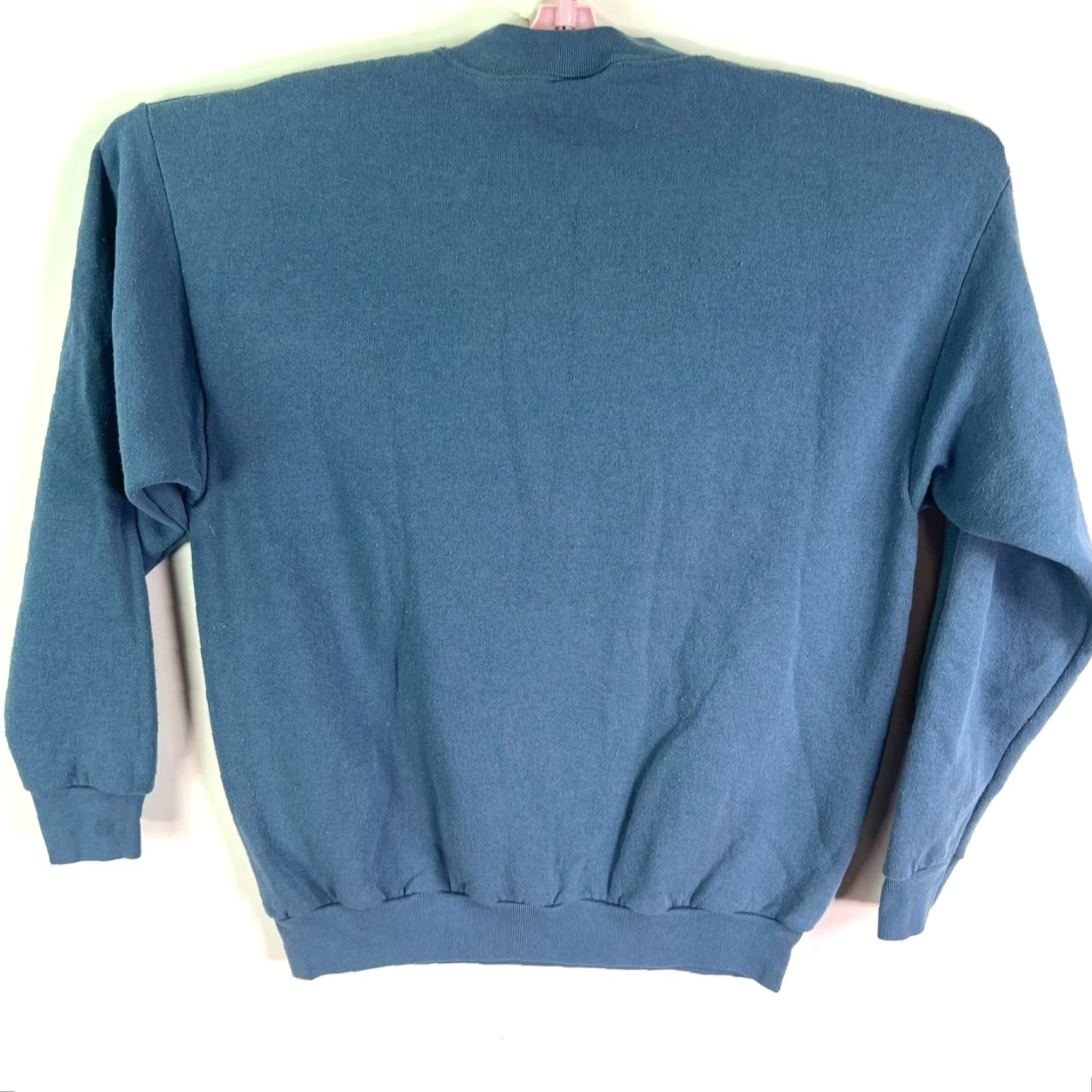 Hanes Hanes Pullover Sweatshirt Graphic Heart Embroidered Women's L Blue Size L / US 10 / IT 46 - 4 Thumbnail