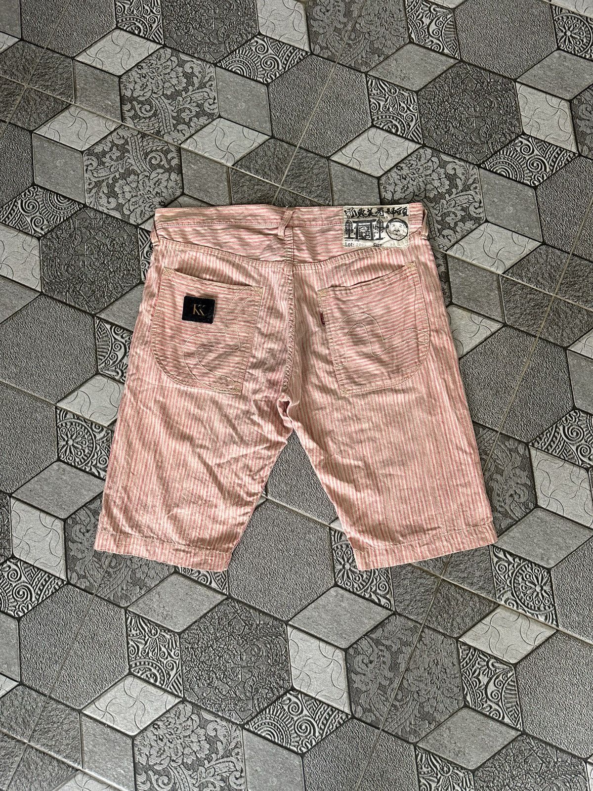 Evisu Vintage Evisu Shorts Pants Stripes Design Size US 36 / EU 52 - 1 Thumbnail
