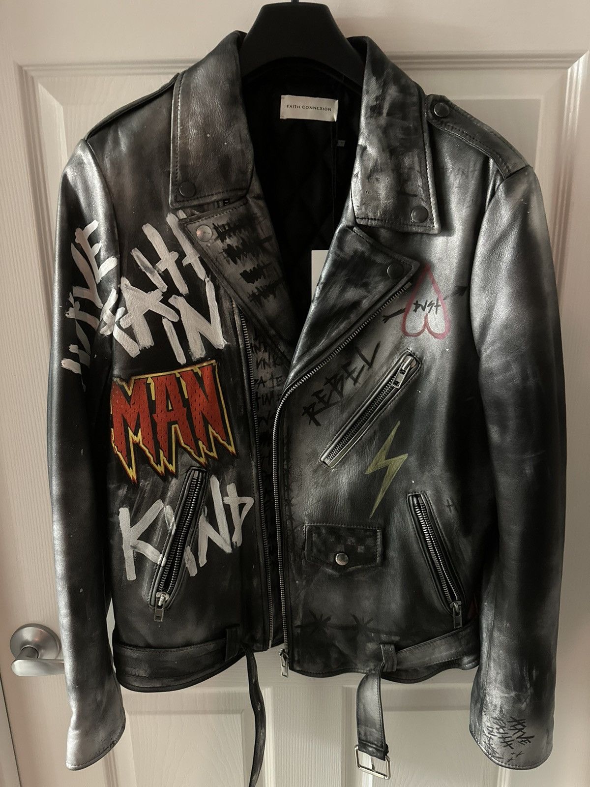 Faith Connexion Dust of Gods x Faith Connexion X MattewHyte Leather Jacket Size US M / EU 48-50 / 2 - 1 Thumbnail